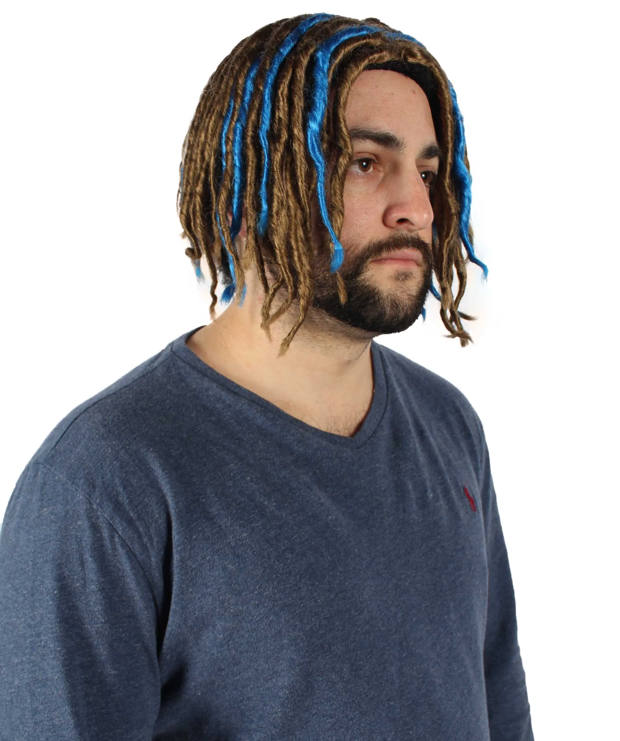 HPO Adult Men's Multiple Pump Hefner Rapper Dreadlock Wig