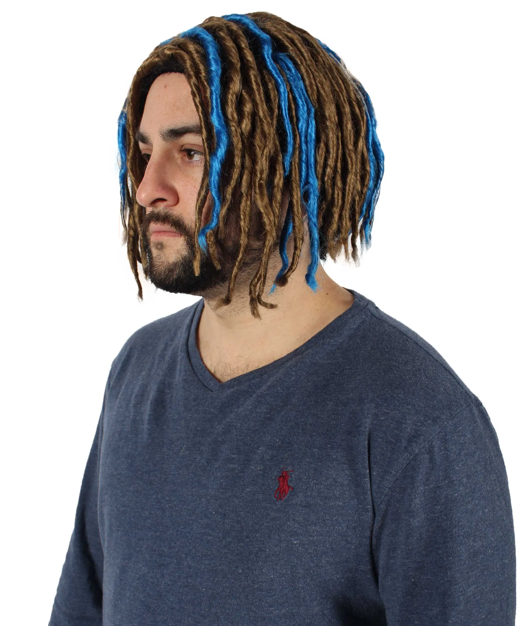 HPO Adult Men's Multiple Pump Hefner Rapper Dreadlock Wig