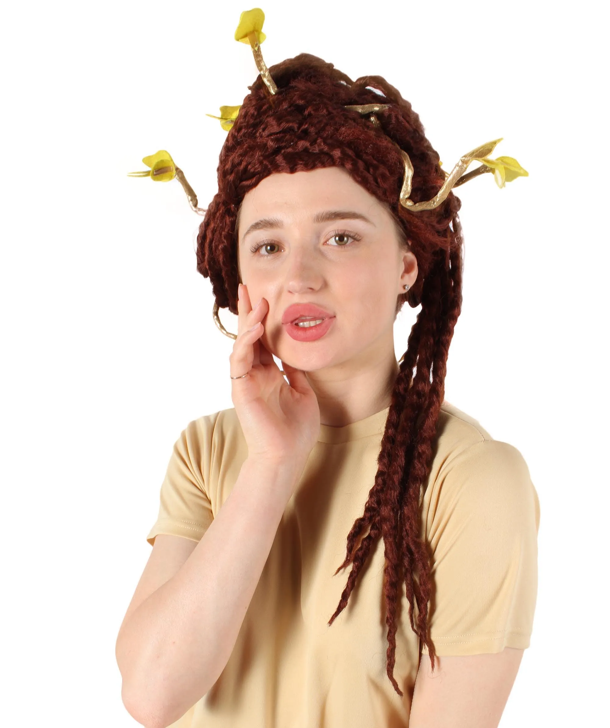 HPO Adult Unisex Greek Mythology Modern Medusa Snake Wig, Multiple Color Options