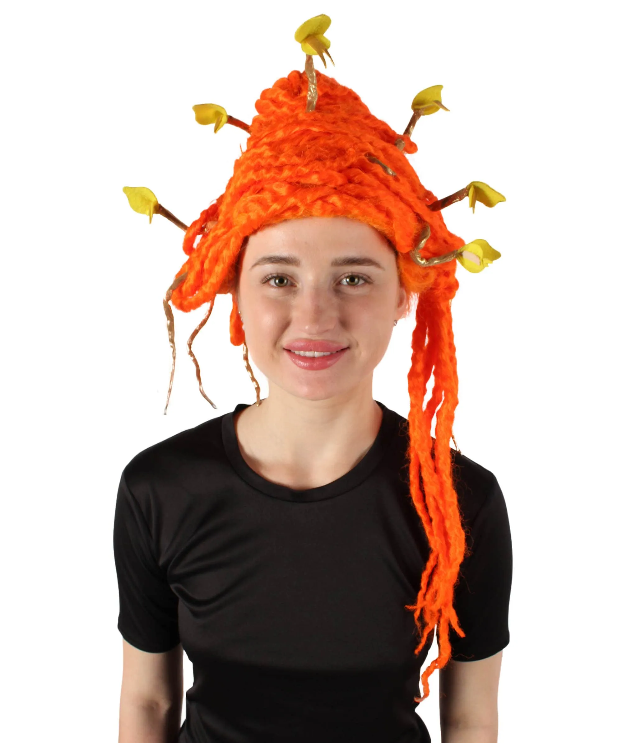 HPO Adult Unisex Greek Mythology Modern Medusa Snake Wig, Multiple Color Options