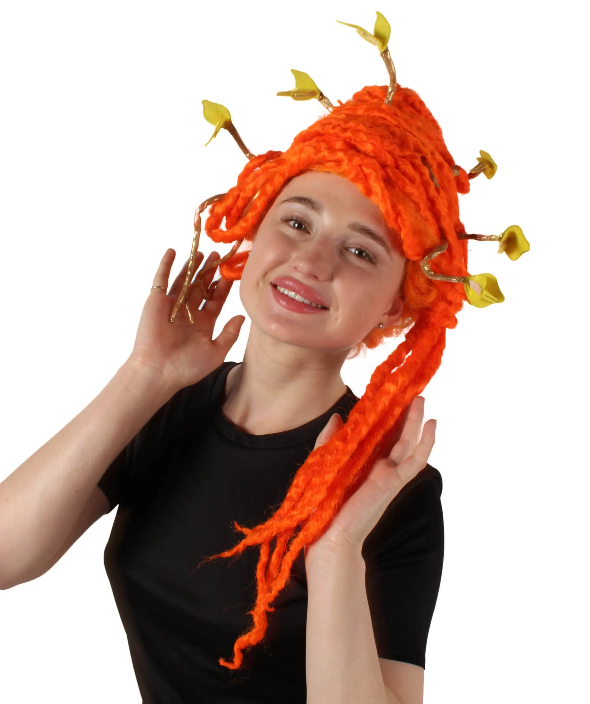 HPO Adult Unisex Greek Mythology Modern Medusa Snake Wig, Multiple Color Options