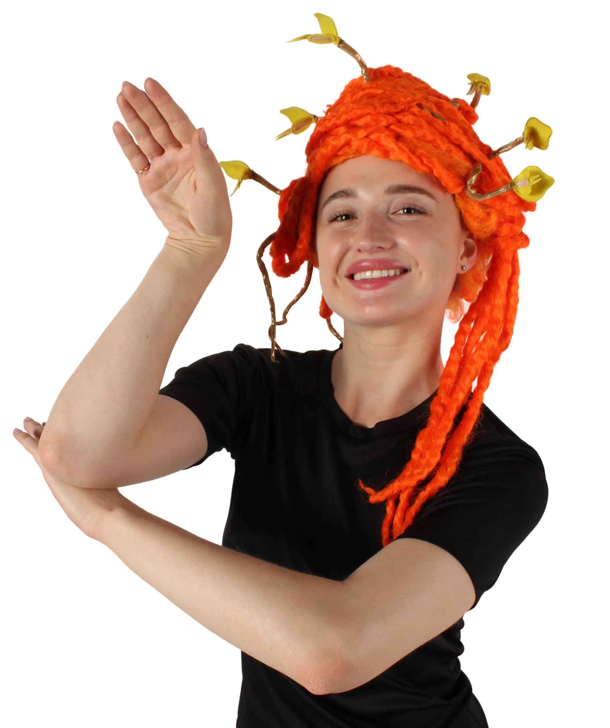 HPO Adult Unisex Greek Mythology Modern Medusa Snake Wig, Multiple Color Options