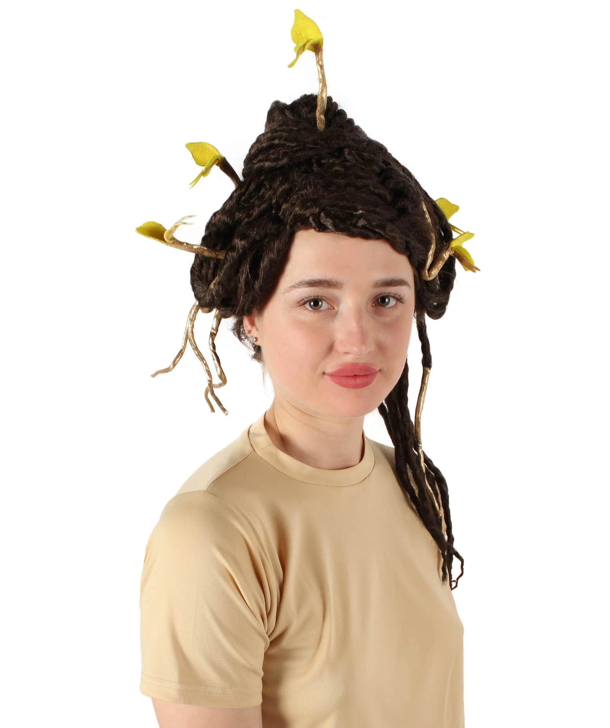 HPO Adult Unisex Greek Mythology Modern Medusa Snake Wig, Multiple Color Options