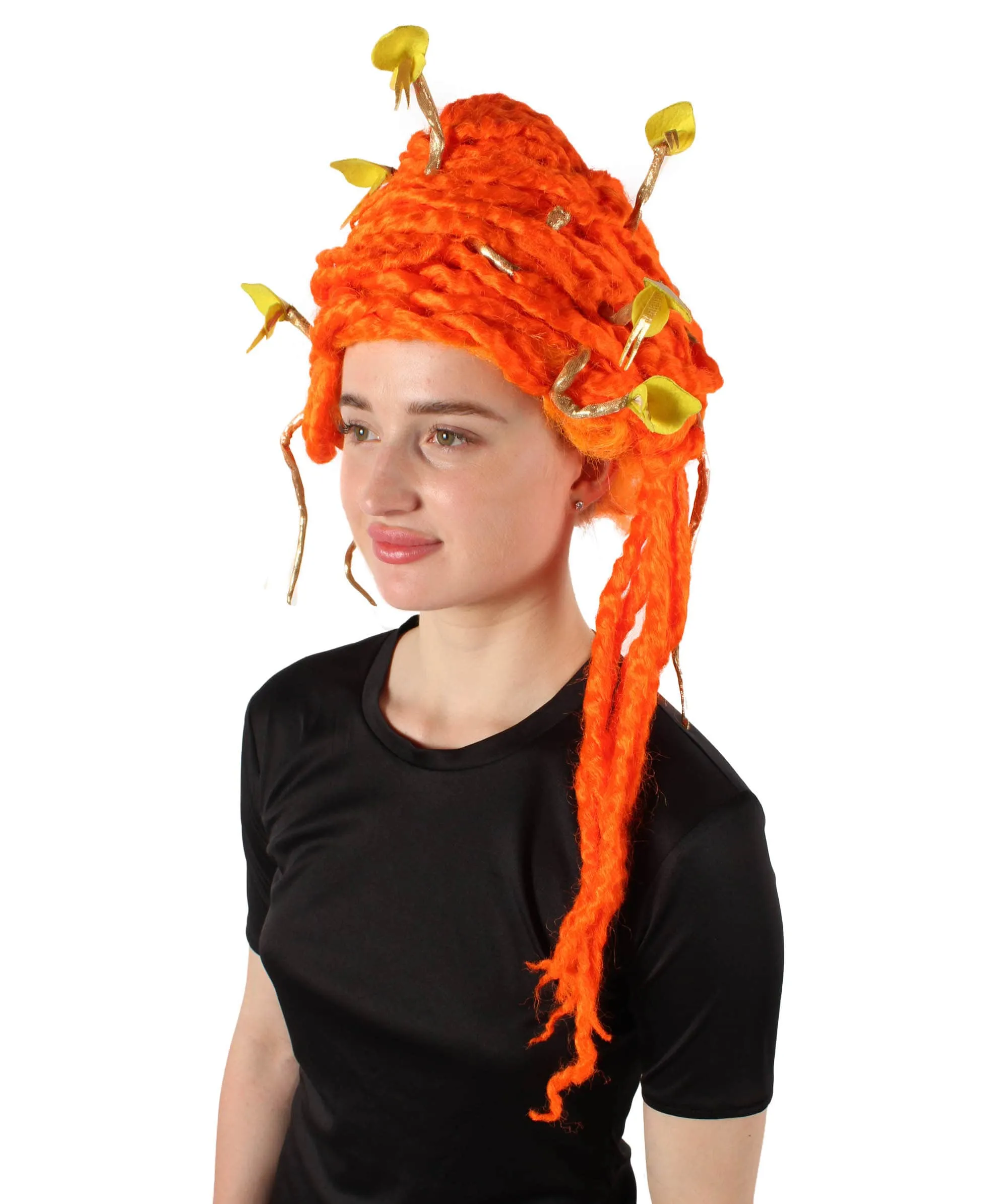 HPO Adult Unisex Greek Mythology Modern Medusa Snake Wig, Multiple Color Options