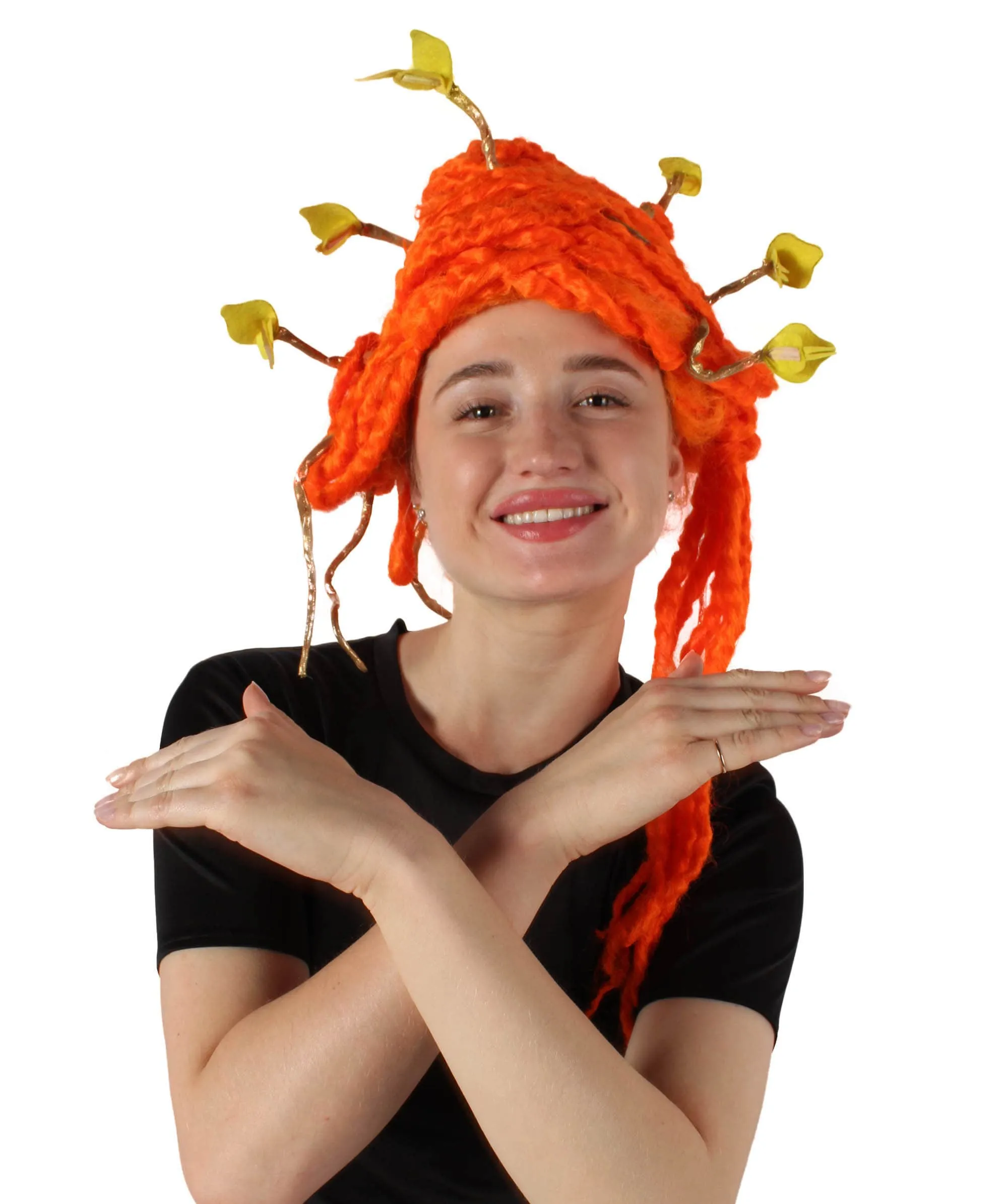 HPO Adult Unisex Greek Mythology Modern Medusa Snake Wig, Multiple Color Options
