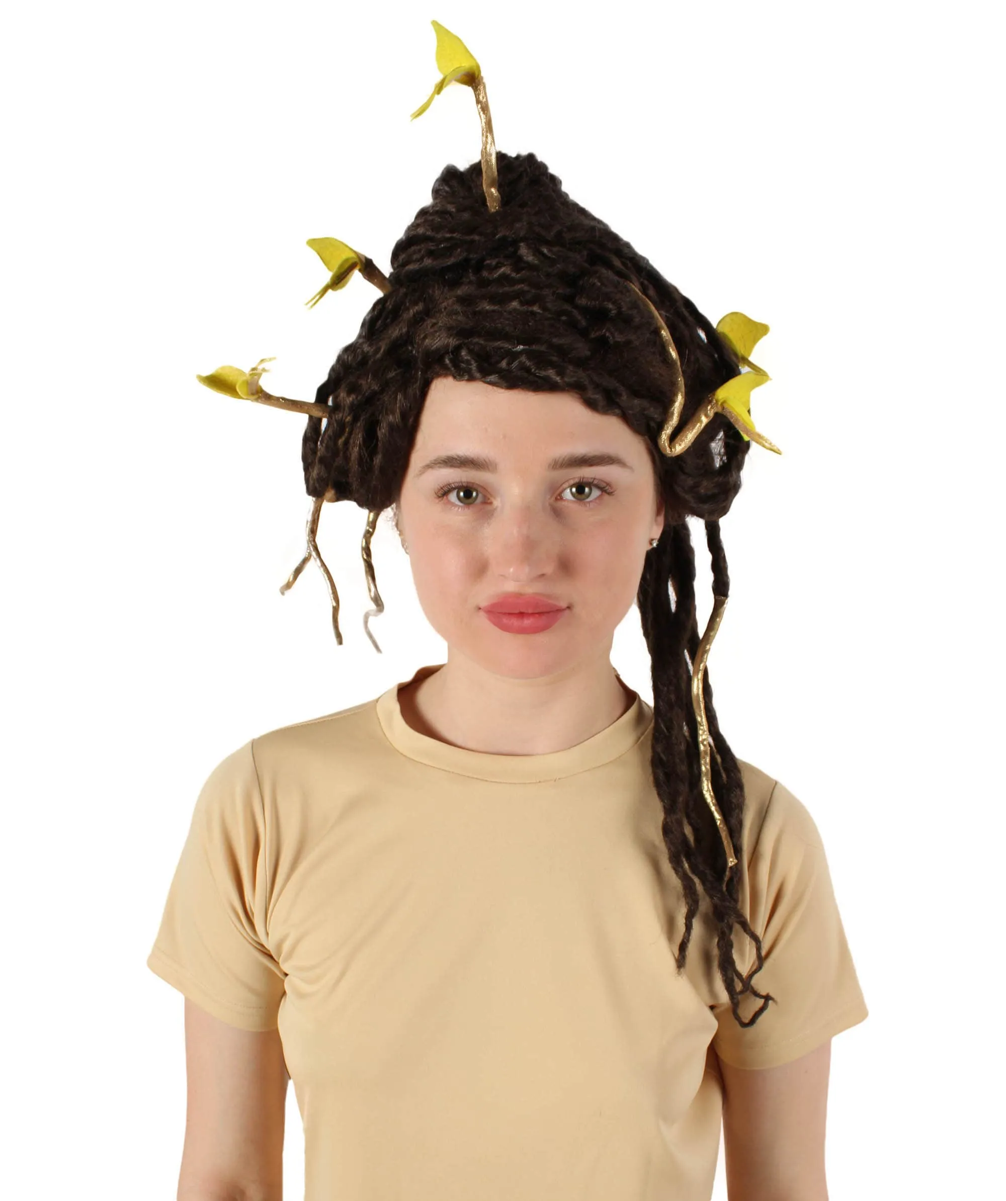 HPO Adult Unisex Greek Mythology Modern Medusa Snake Wig, Multiple Color Options