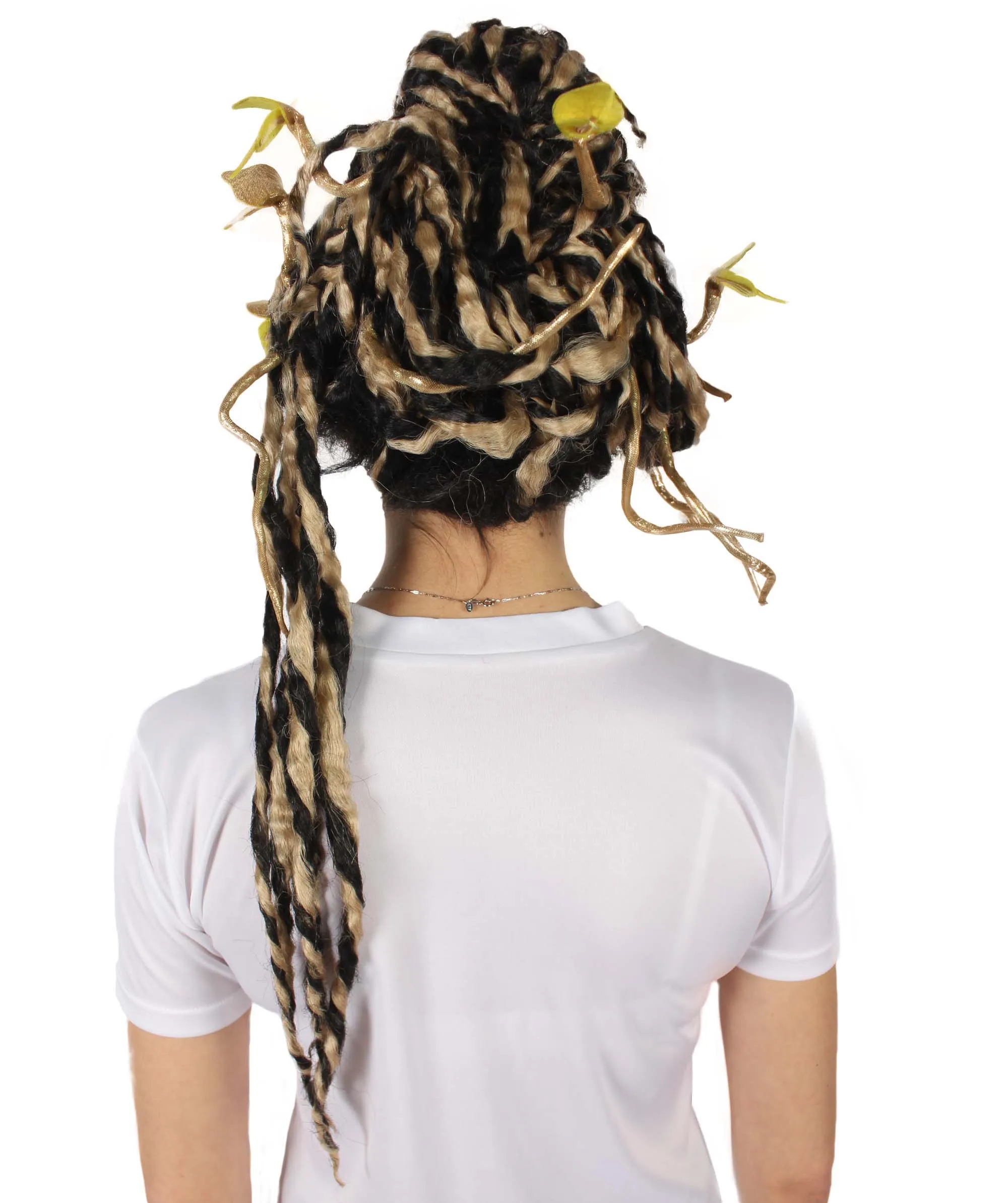 HPO Adult Unisex Greek Mythology Modern Medusa Snake Wig, Multiple Color Options