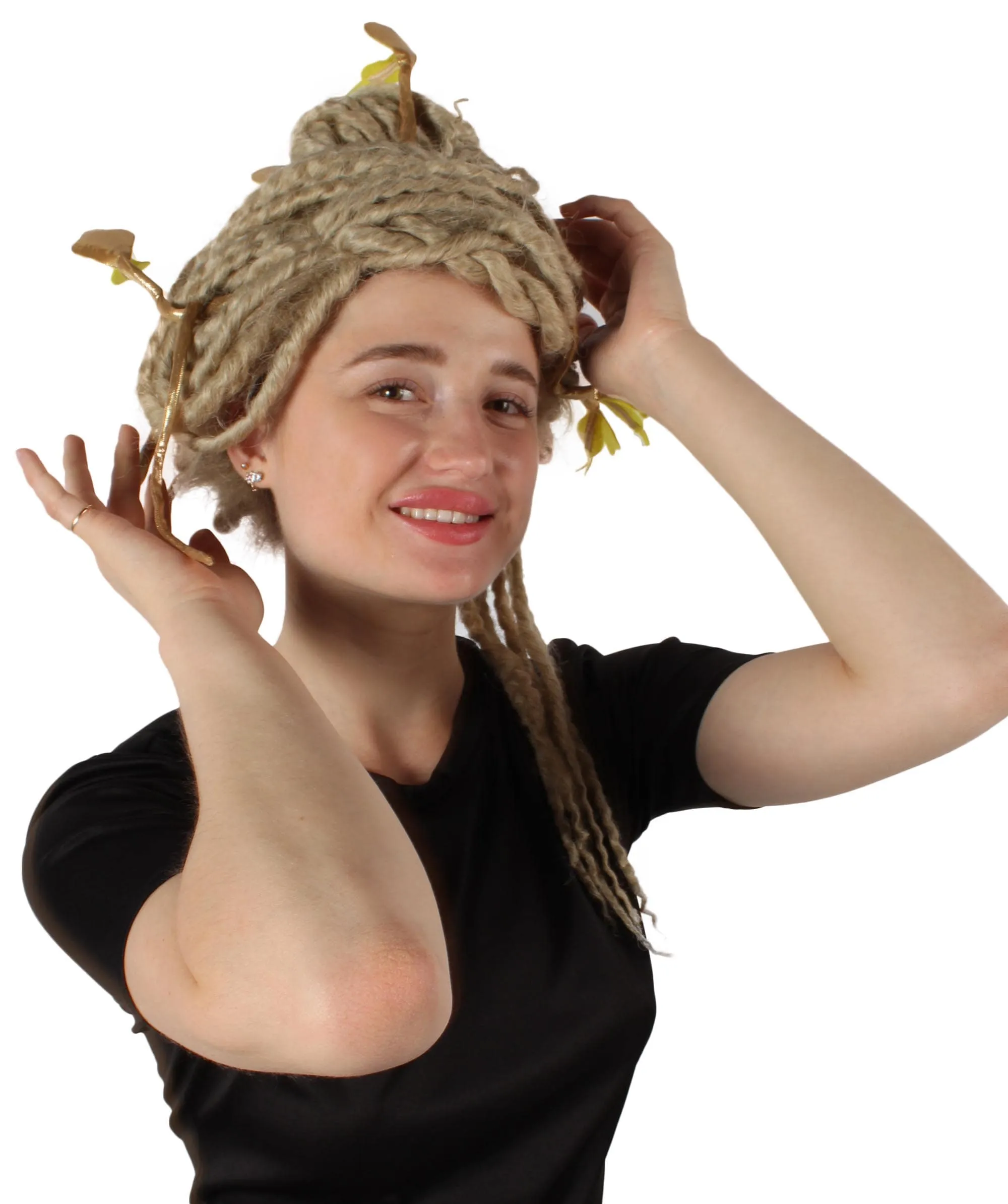 HPO Adult Unisex Greek Mythology Modern Medusa Snake Wig, Multiple Color Options