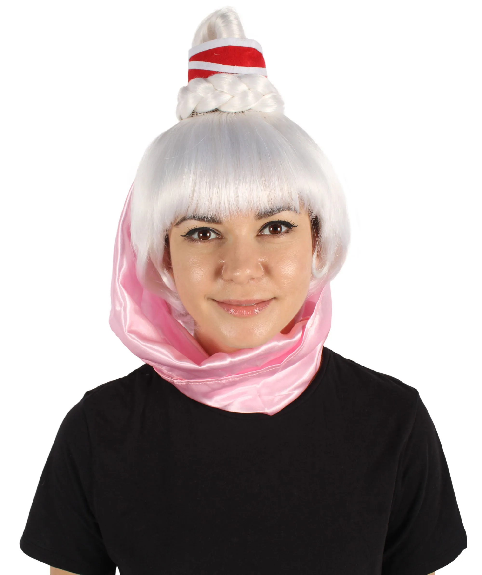 HPO Adult Women 60s American Sitcom Blond Genie Wig I Synthetic Soft Fiber Hair I Perfect for your next Halloween & Christmas Party Multiple Color Option