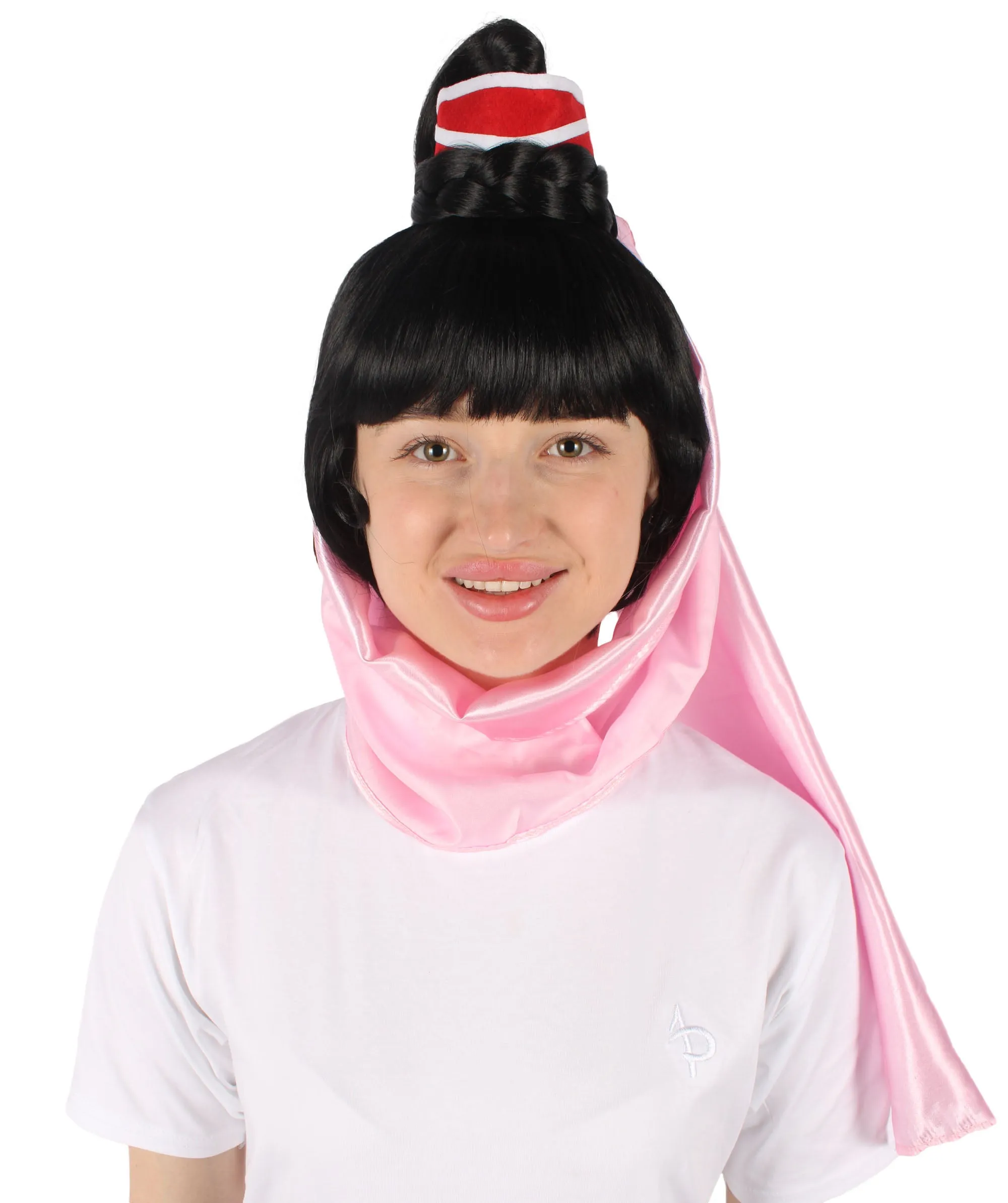 HPO Adult Women 60s American Sitcom Blond Genie Wig I Synthetic Soft Fiber Hair I Perfect for your next Halloween & Christmas Party Multiple Color Option