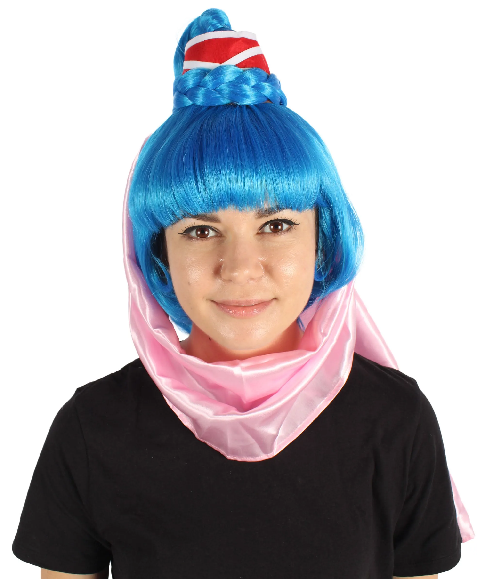 HPO Adult Women 60s American Sitcom Blond Genie Wig I Synthetic Soft Fiber Hair I Perfect for your next Halloween & Christmas Party Multiple Color Option