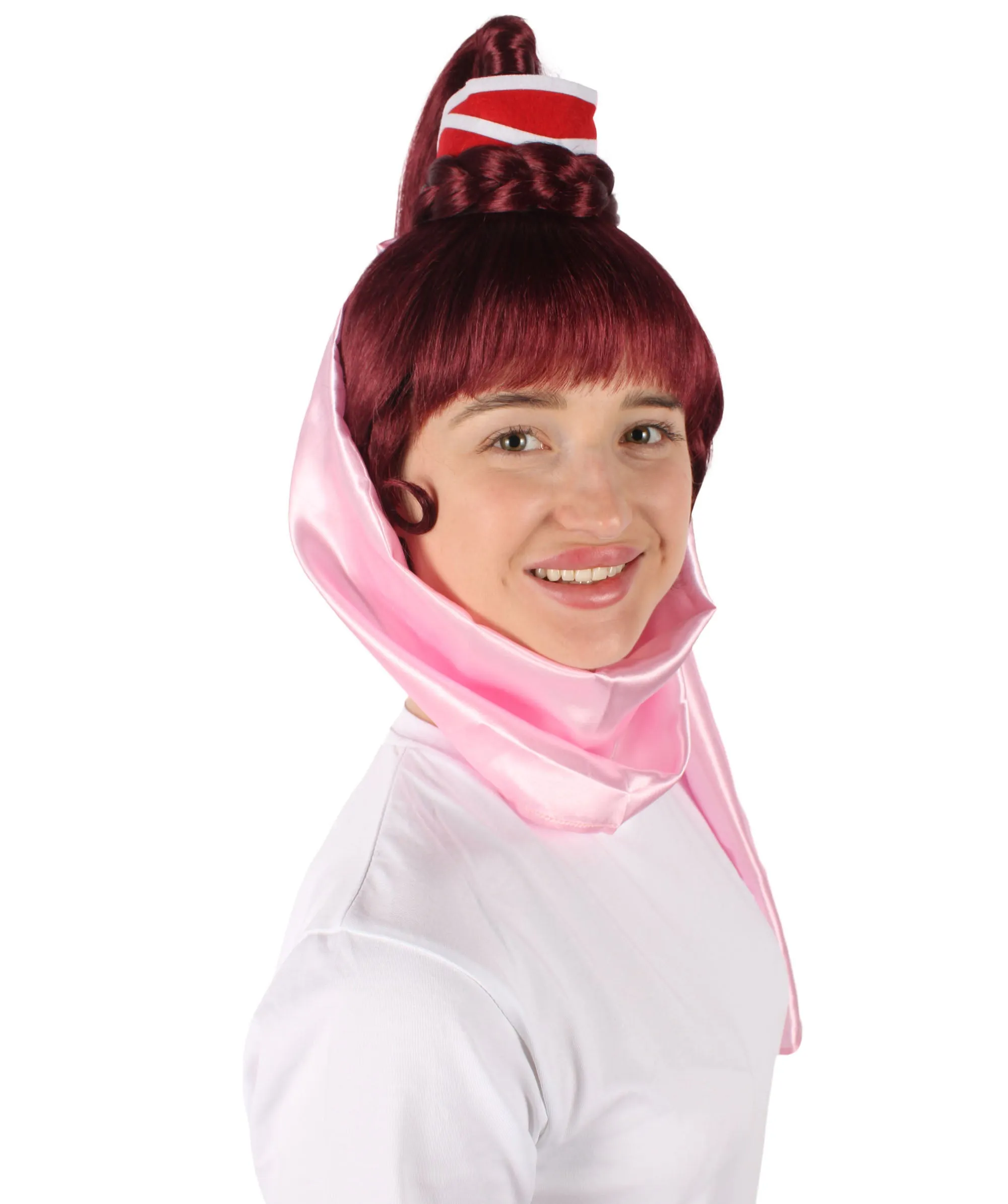 HPO Adult Women 60s American Sitcom Blond Genie Wig I Synthetic Soft Fiber Hair I Perfect for your next Halloween & Christmas Party Multiple Color Option