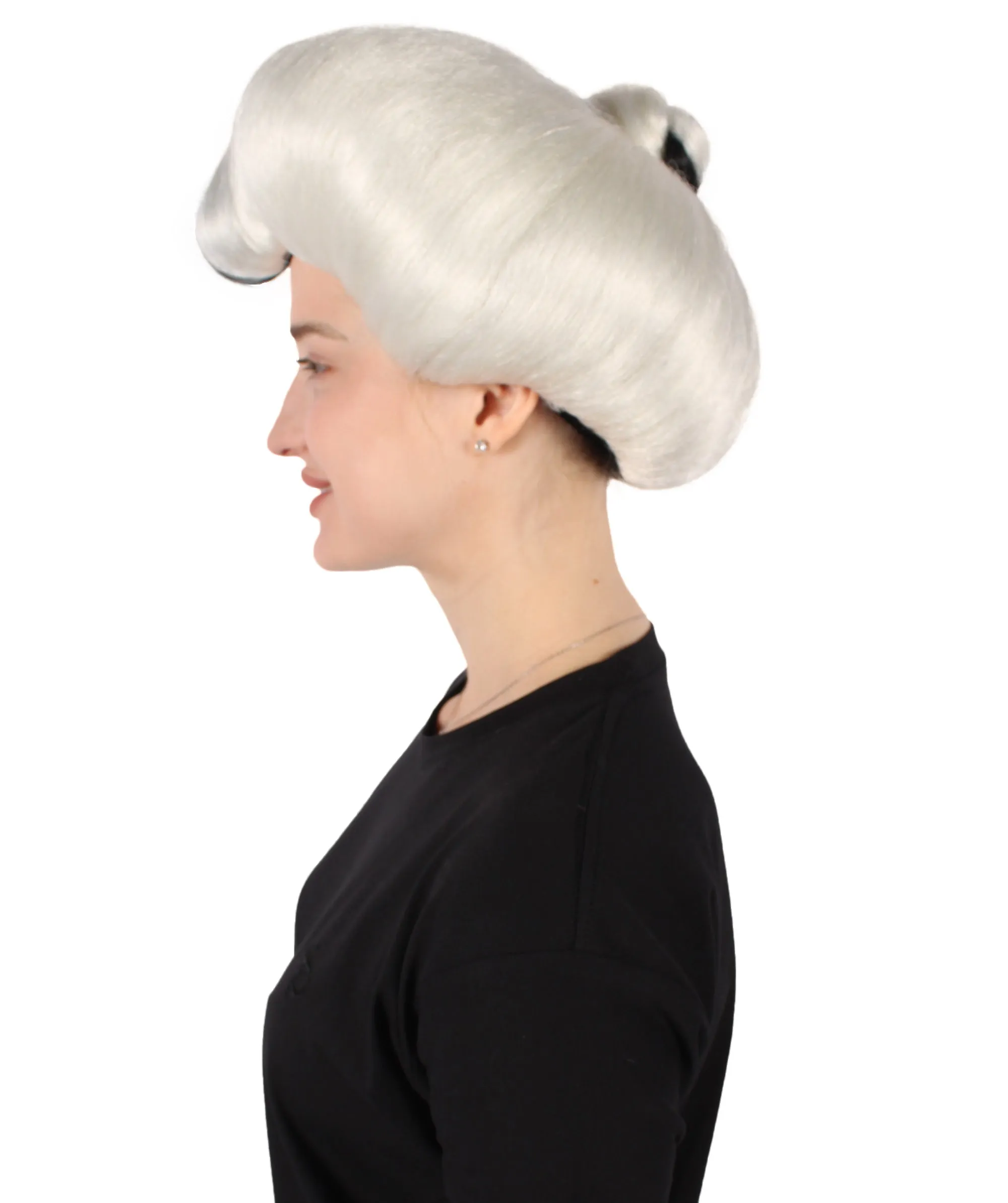 HPO Adult Women Evil Stepmother Heart-shaped Pompadour Multiple color options I Capless Cap Design for Comfort