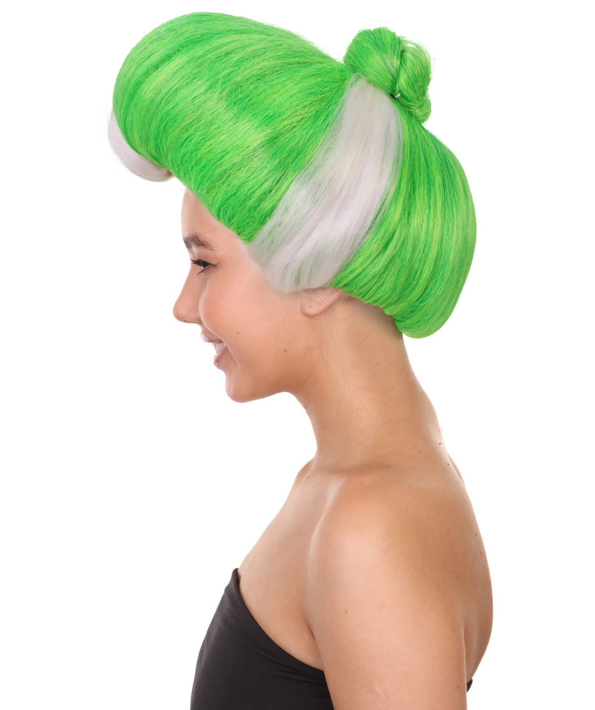 HPO Adult Women Evil Stepmother Heart-shaped Pompadour Multiple color options I Capless Cap Design for Comfort