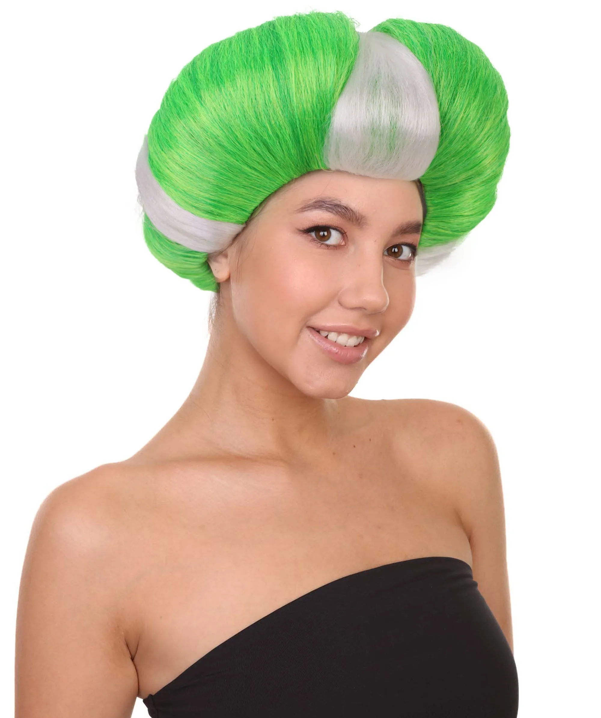HPO Adult Women Evil Stepmother Heart-shaped Pompadour Multiple color options I Capless Cap Design for Comfort