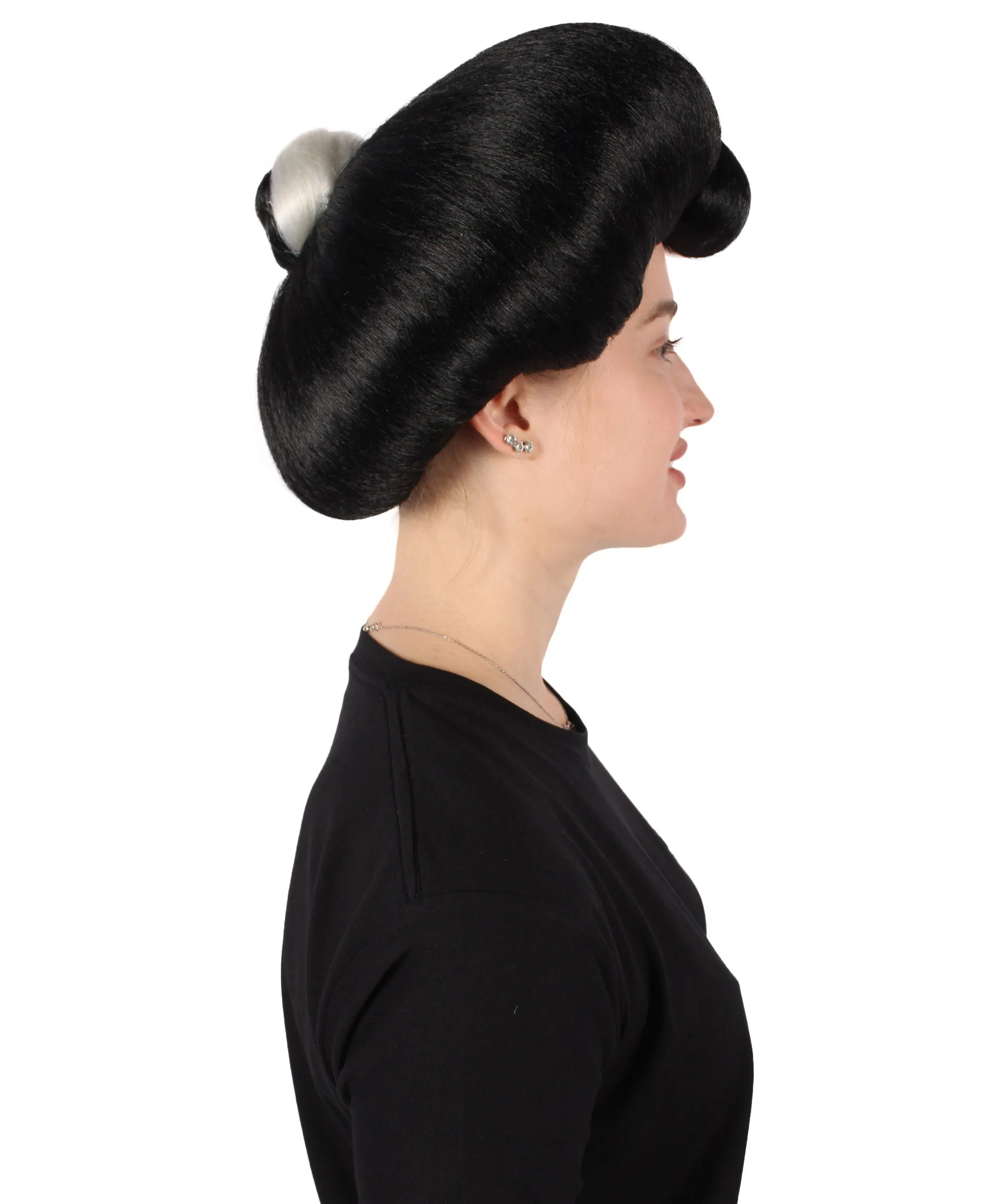 HPO Adult Women Evil Stepmother Heart-shaped Pompadour Multiple color options I Capless Cap Design for Comfort