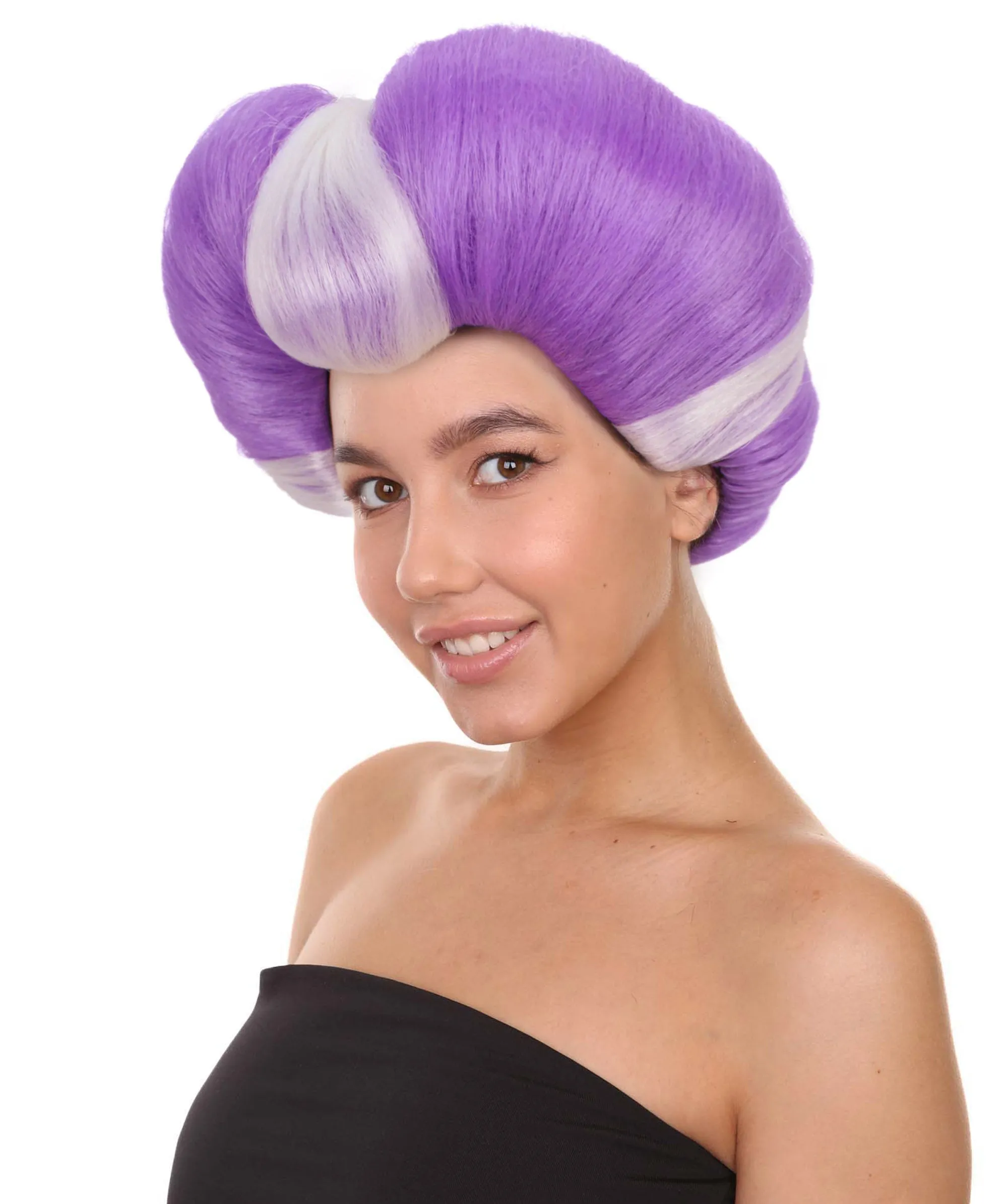 HPO Adult Women Evil Stepmother Heart-shaped Pompadour Multiple color options I Capless Cap Design for Comfort
