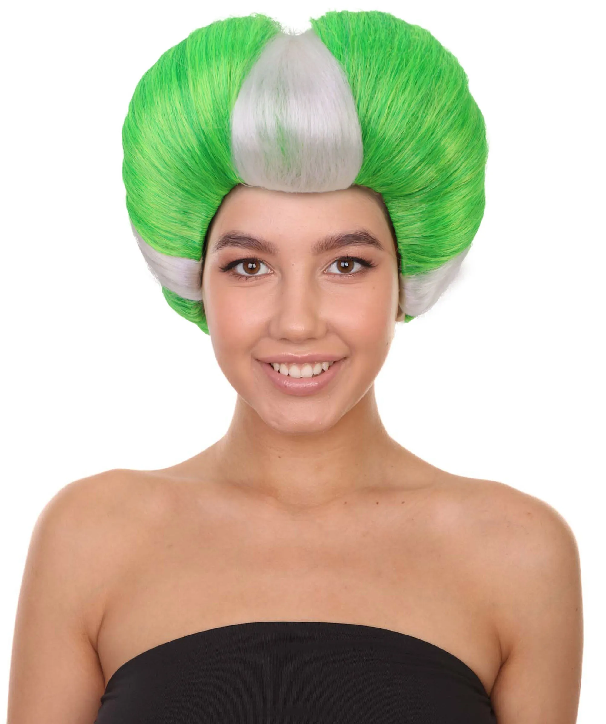 HPO Adult Women Evil Stepmother Heart-shaped Pompadour Multiple color options I Capless Cap Design for Comfort