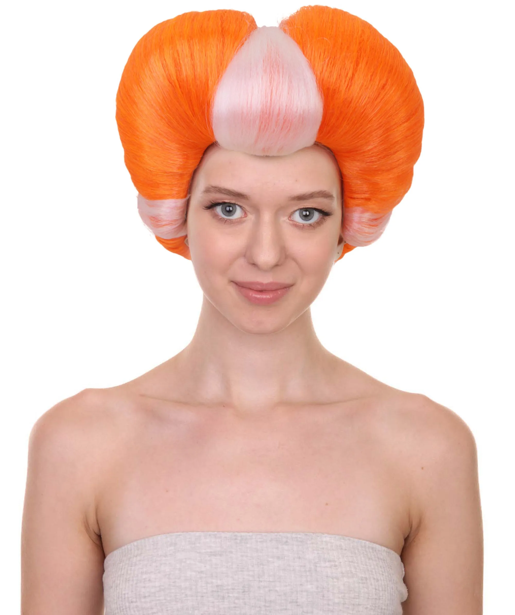 HPO Adult Women Evil Stepmother Heart-shaped Pompadour Multiple color options I Capless Cap Design for Comfort