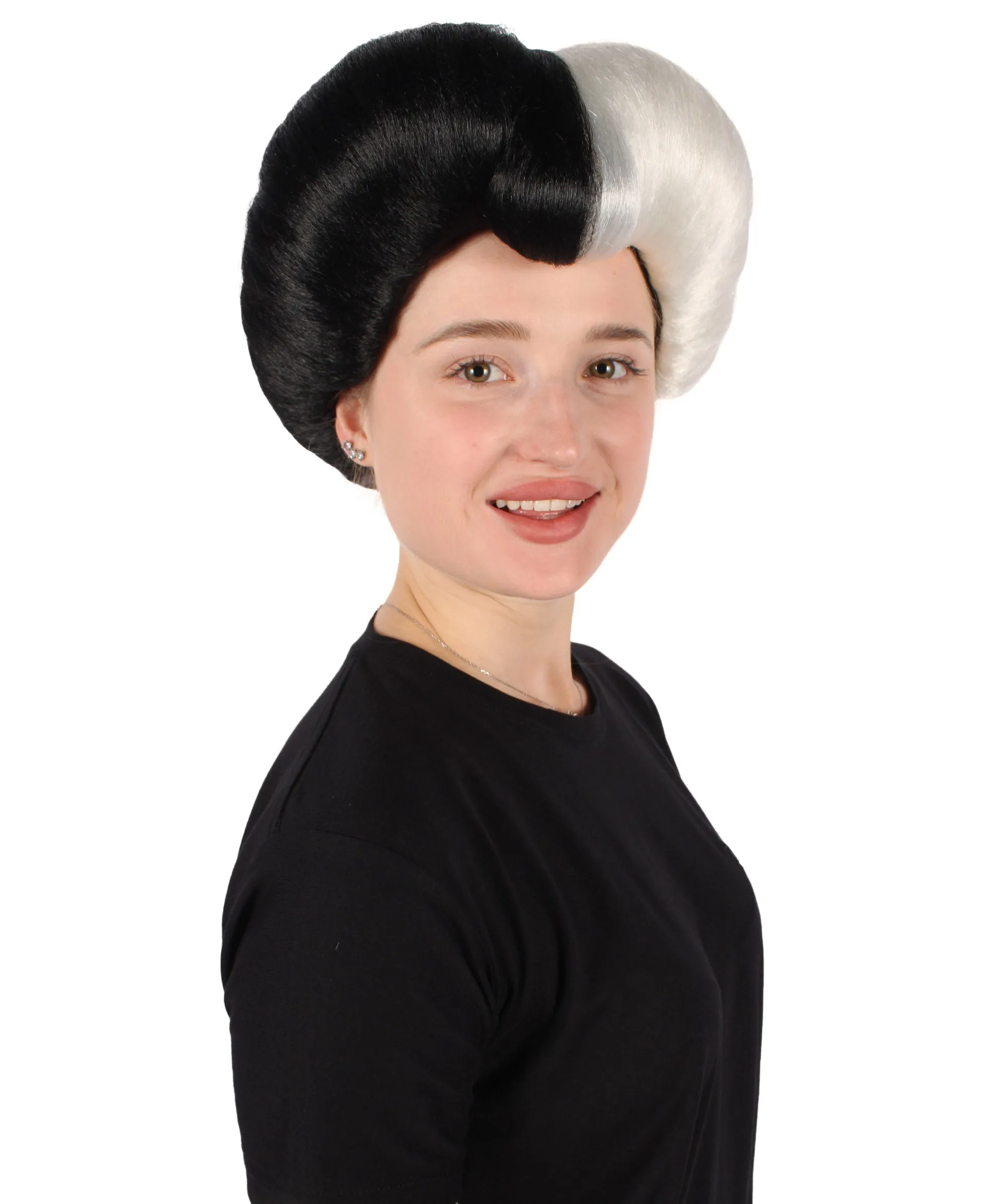 HPO Adult Women Evil Stepmother Heart-shaped Pompadour Multiple color options I Capless Cap Design for Comfort