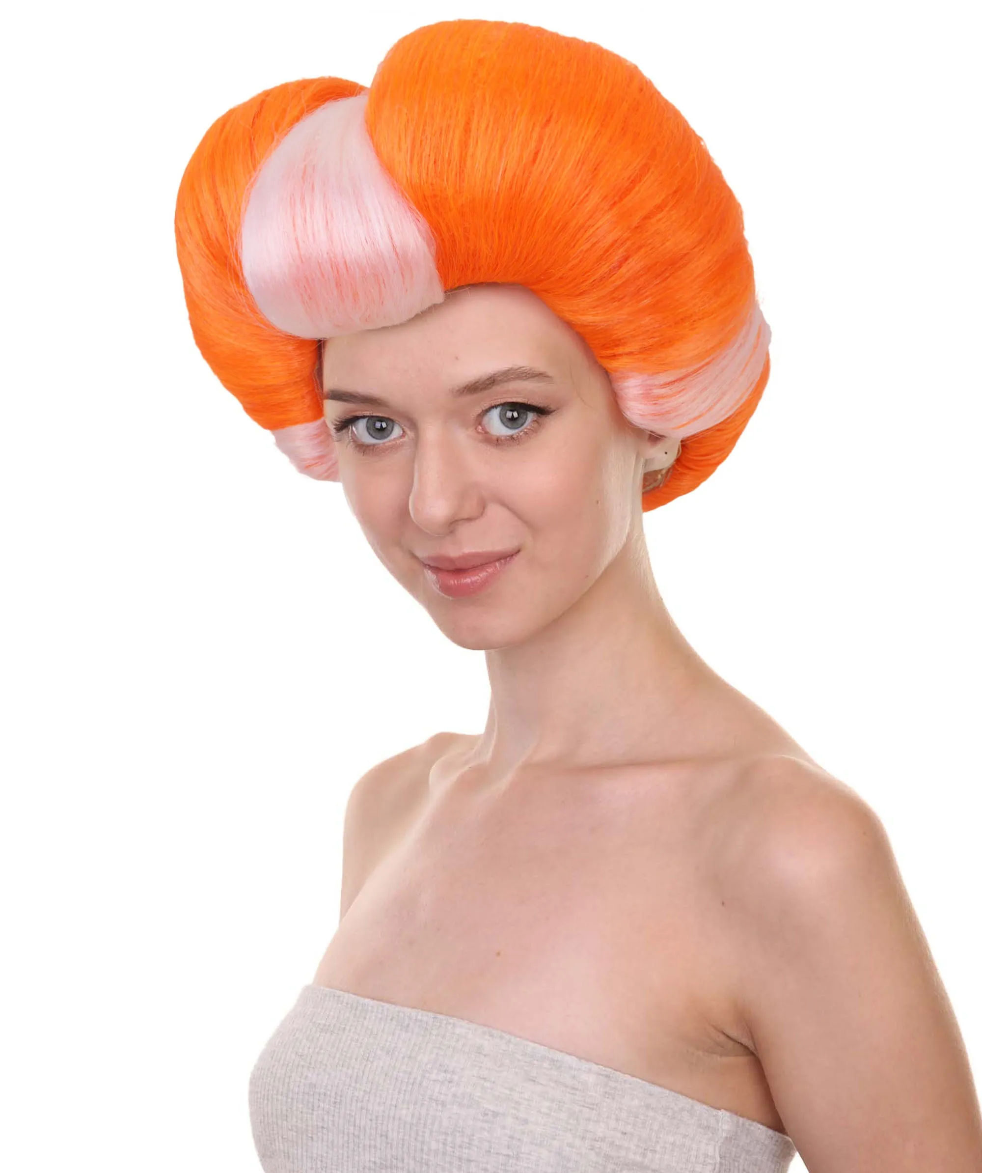 HPO Adult Women Evil Stepmother Heart-shaped Pompadour Multiple color options I Capless Cap Design for Comfort