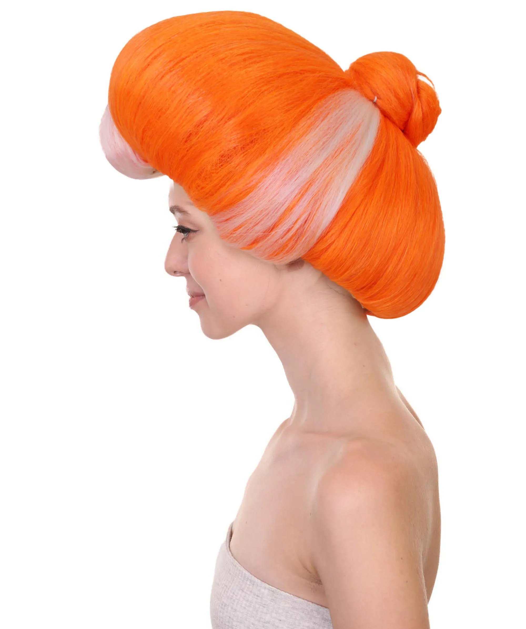 HPO Adult Women Evil Stepmother Heart-shaped Pompadour Multiple color options I Capless Cap Design for Comfort