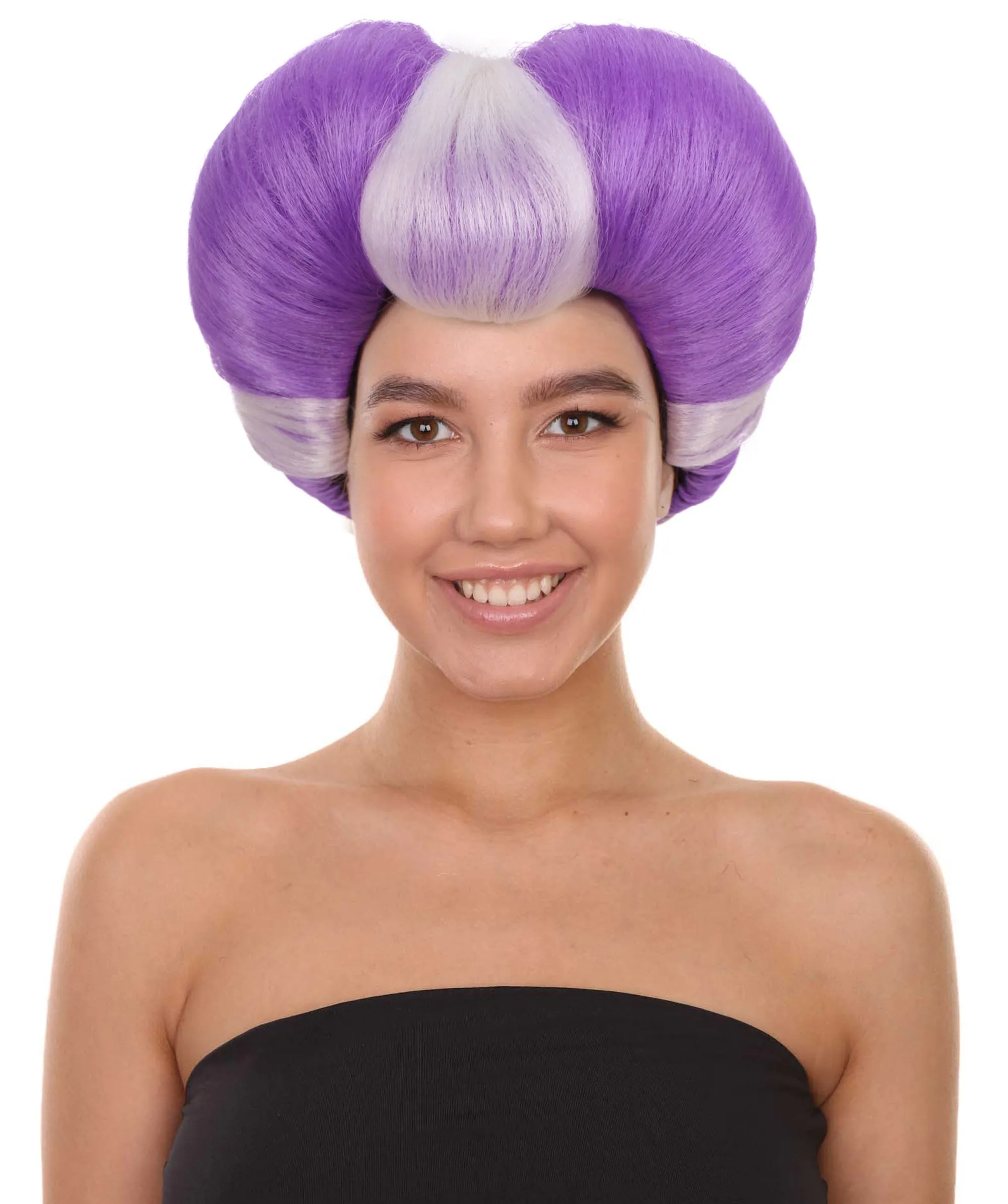 HPO Adult Women Evil Stepmother Heart-shaped Pompadour Multiple color options I Capless Cap Design for Comfort