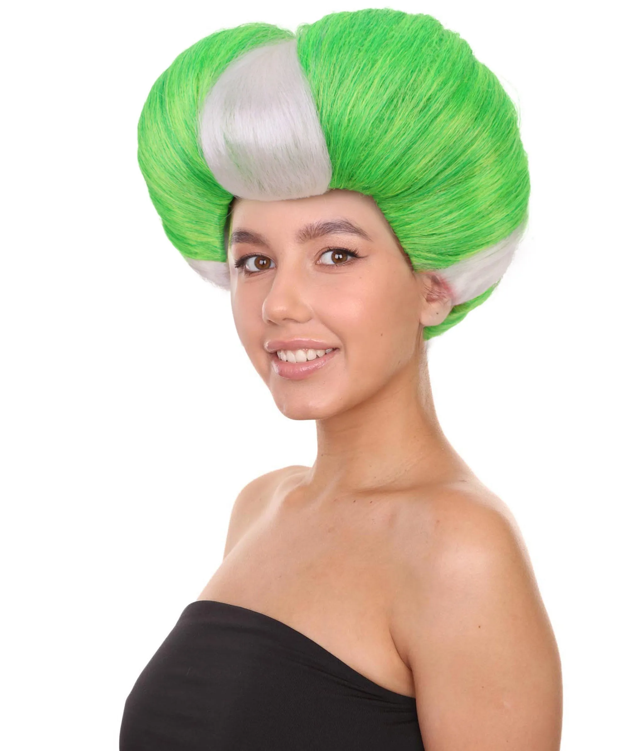 HPO Adult Women Evil Stepmother Heart-shaped Pompadour Multiple color options I Capless Cap Design for Comfort