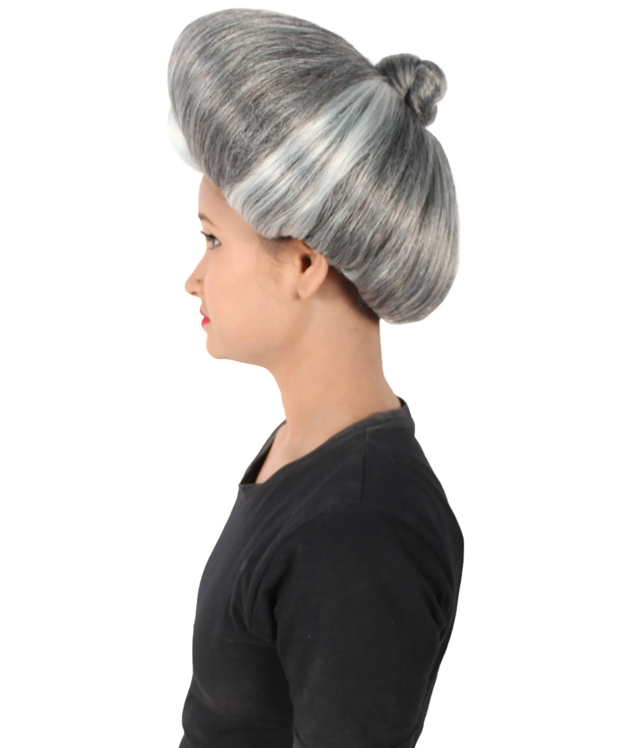 HPO Adult Women Evil Stepmother Heart-shaped Pompadour Multiple color options I Capless Cap Design for Comfort