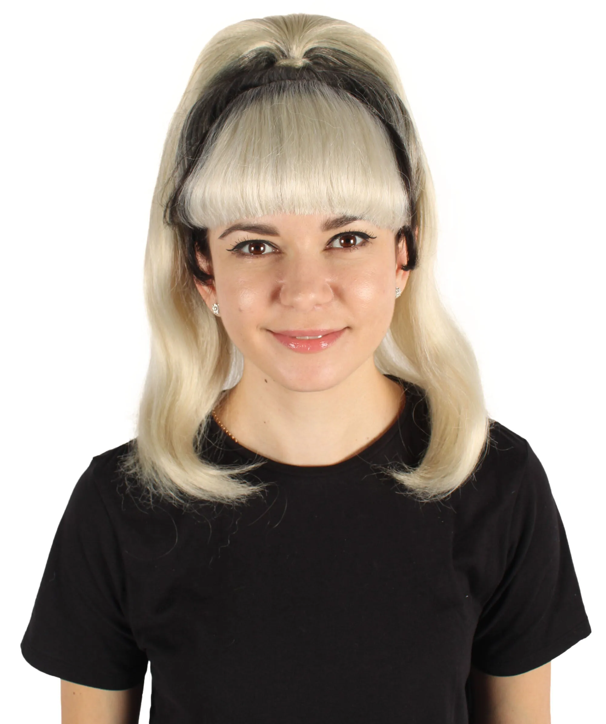 HPO Adult Women's American Drag Queen Blonde Ponytail Wig I Perfect for Cosplay I Flame-retardant Synthetic Fiber