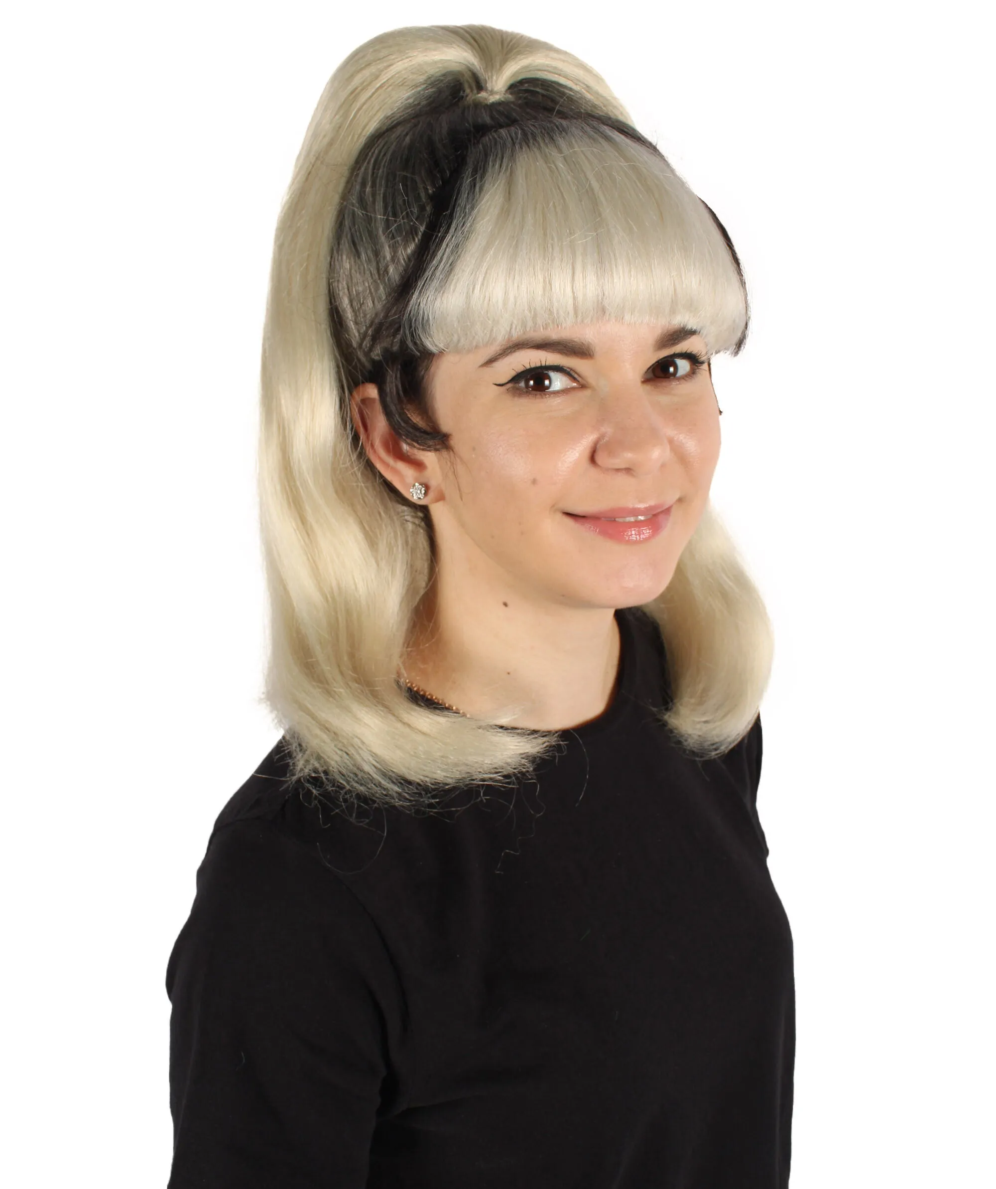 HPO Adult Women's American Drag Queen Blonde Ponytail Wig I Perfect for Cosplay I Flame-retardant Synthetic Fiber