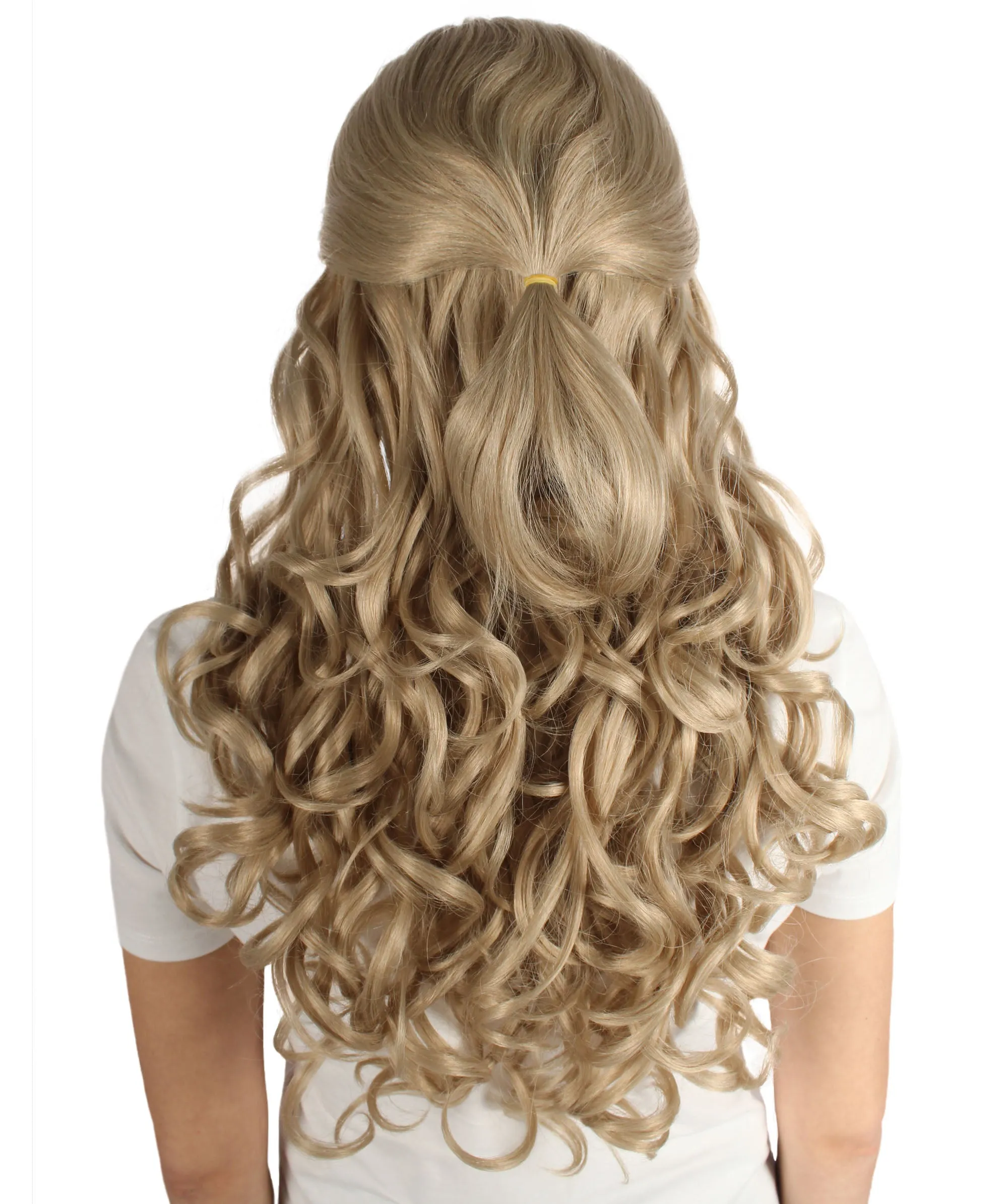 HPO Adult Women's Long Curly Colorful Cosplay Base Wig | Multiple Color Options