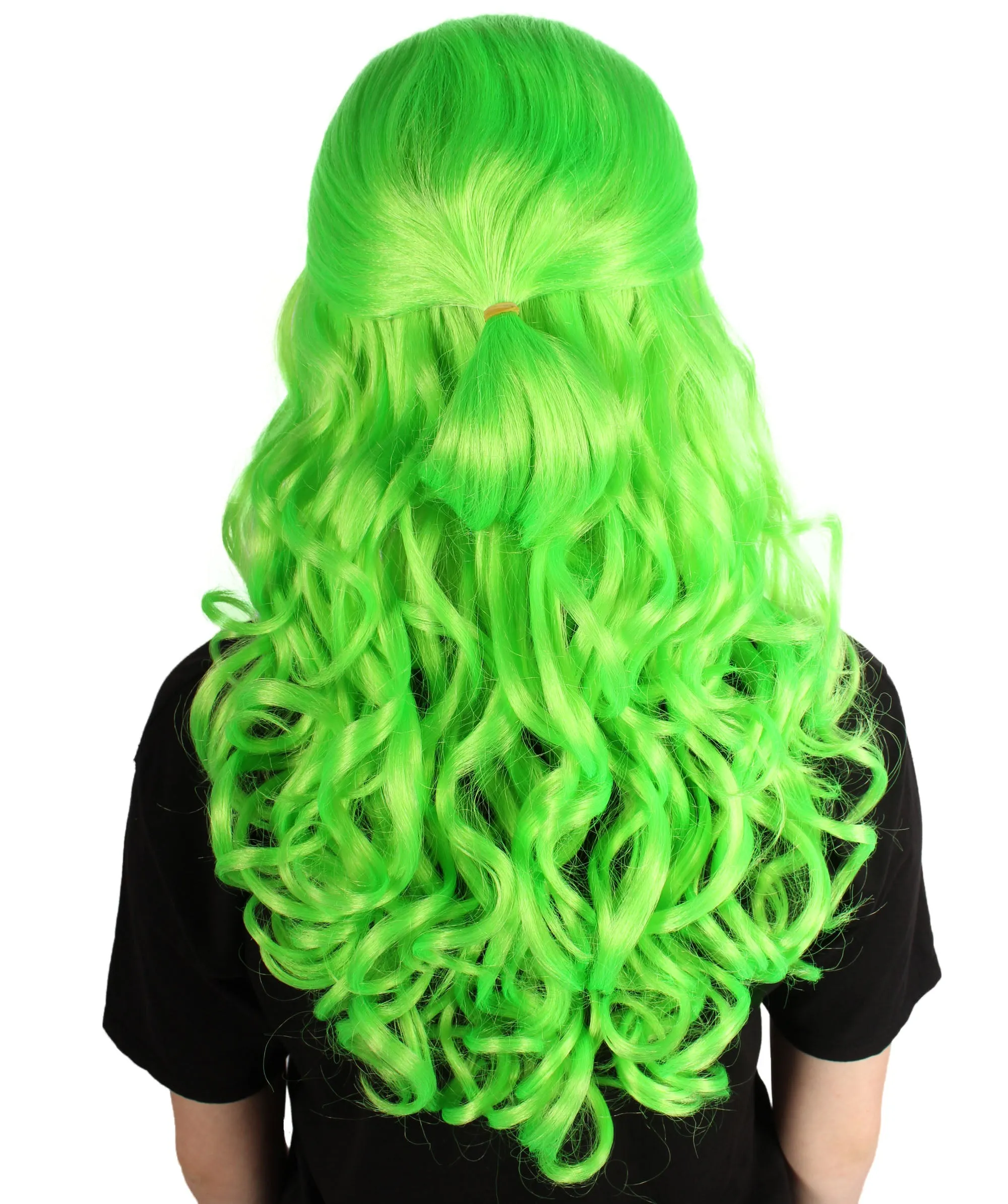 HPO Adult Women's Long Curly Colorful Cosplay Base Wig | Multiple Color Options