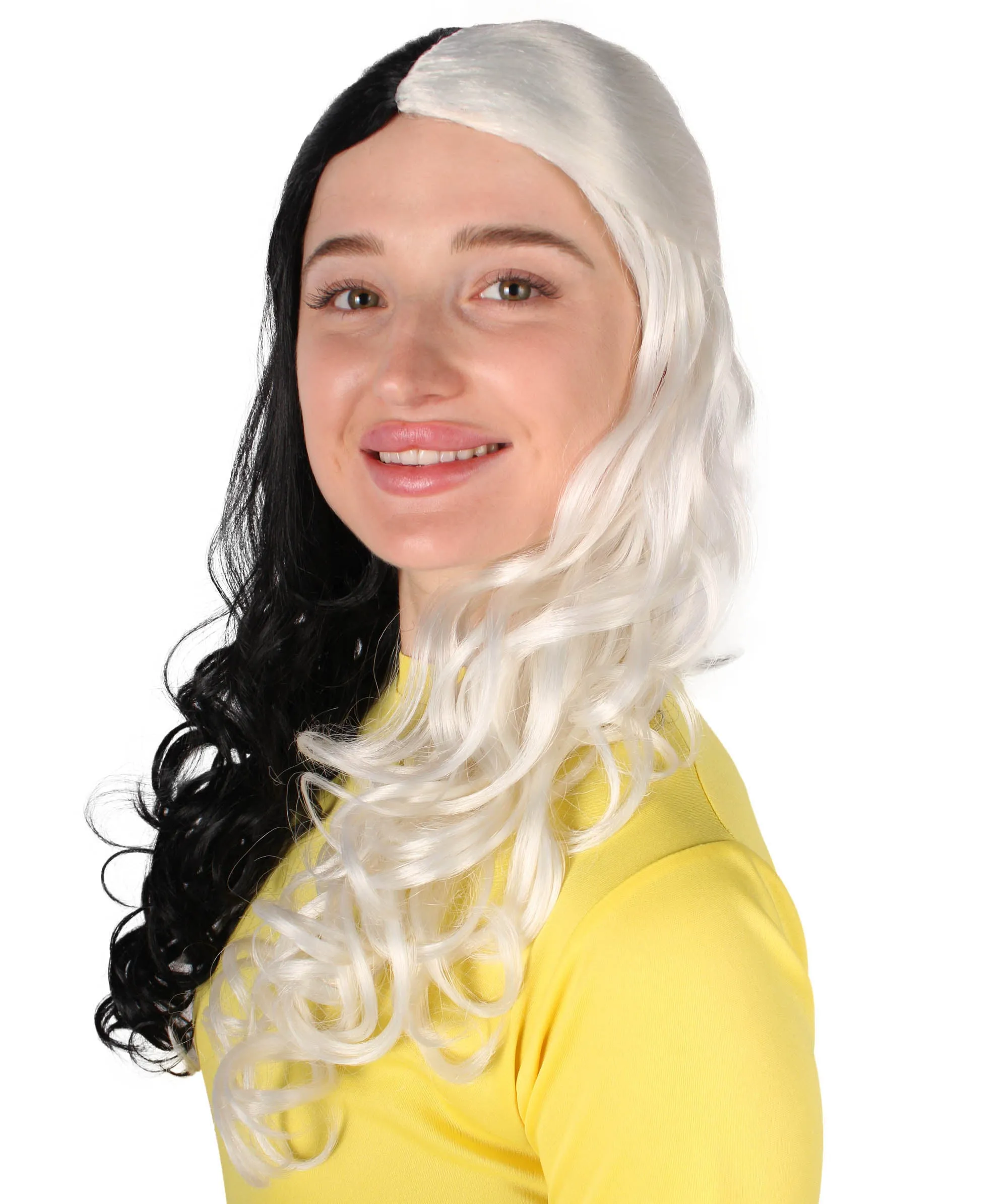 HPO Adult Women's Long Curly Colorful Cosplay Base Wig | Multiple Color Options