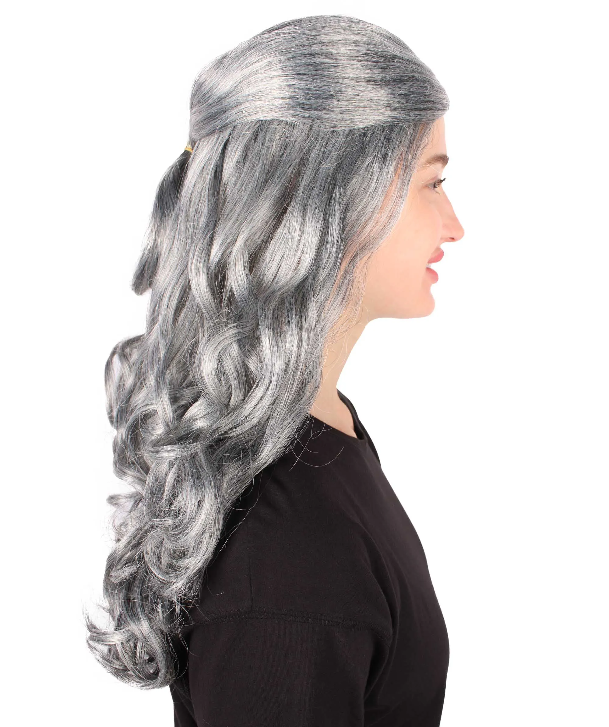 HPO Adult Women's Long Curly Colorful Cosplay Base Wig | Multiple Color Options