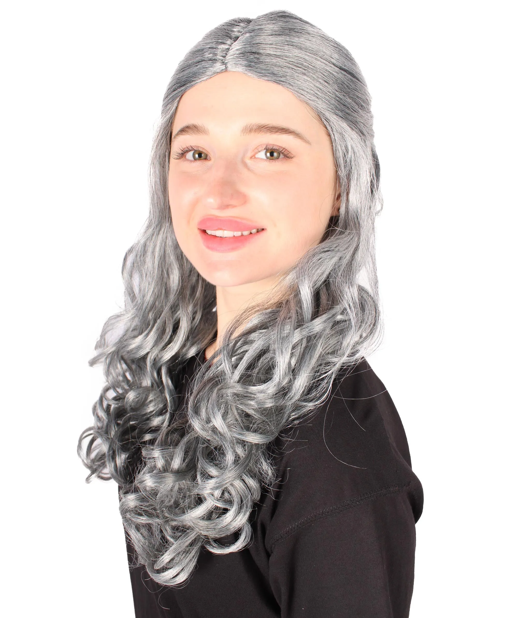 HPO Adult Women's Long Curly Colorful Cosplay Base Wig | Multiple Color Options