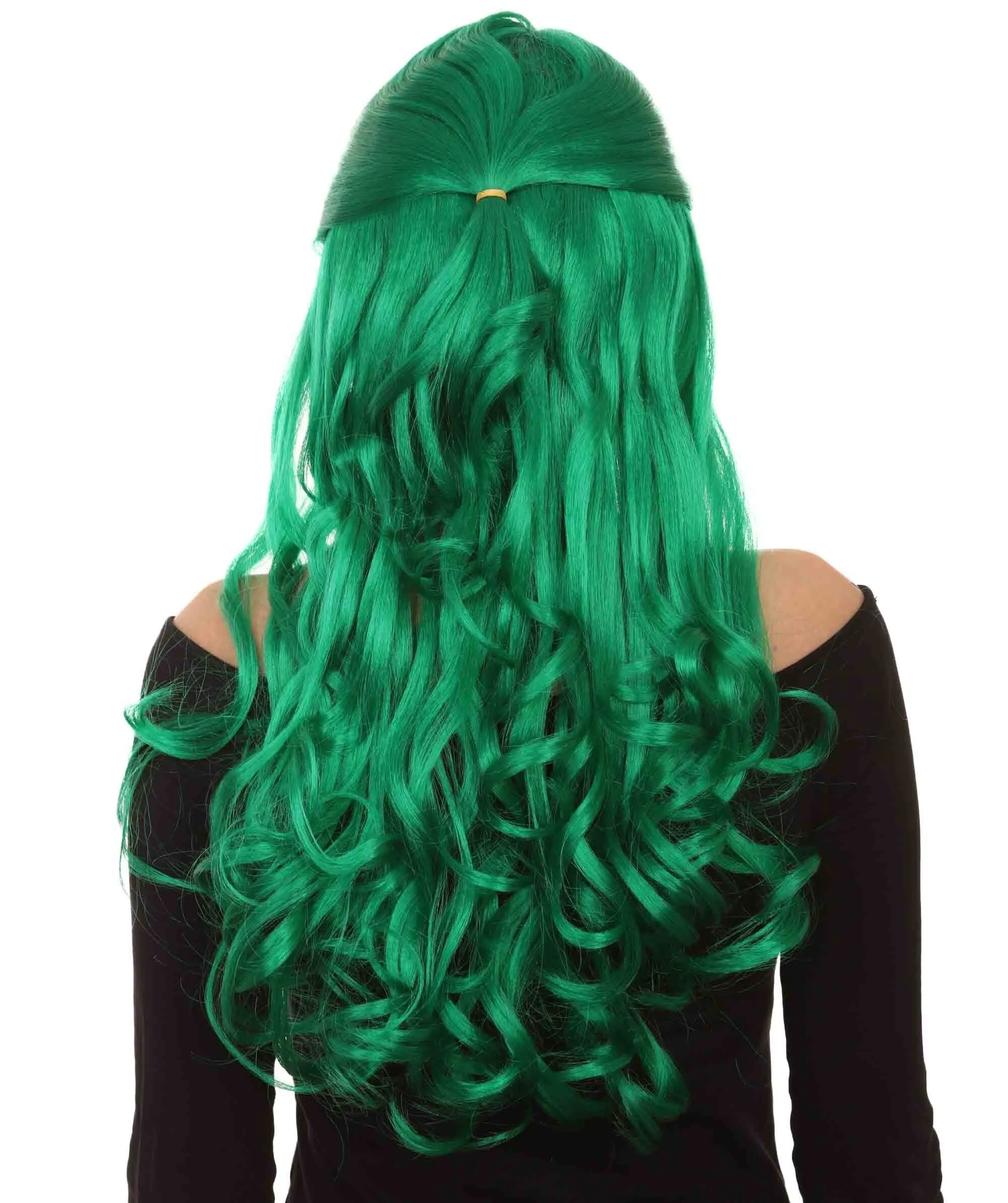 HPO Adult Women's Long Curly Colorful Cosplay Base Wig | Multiple Color Options
