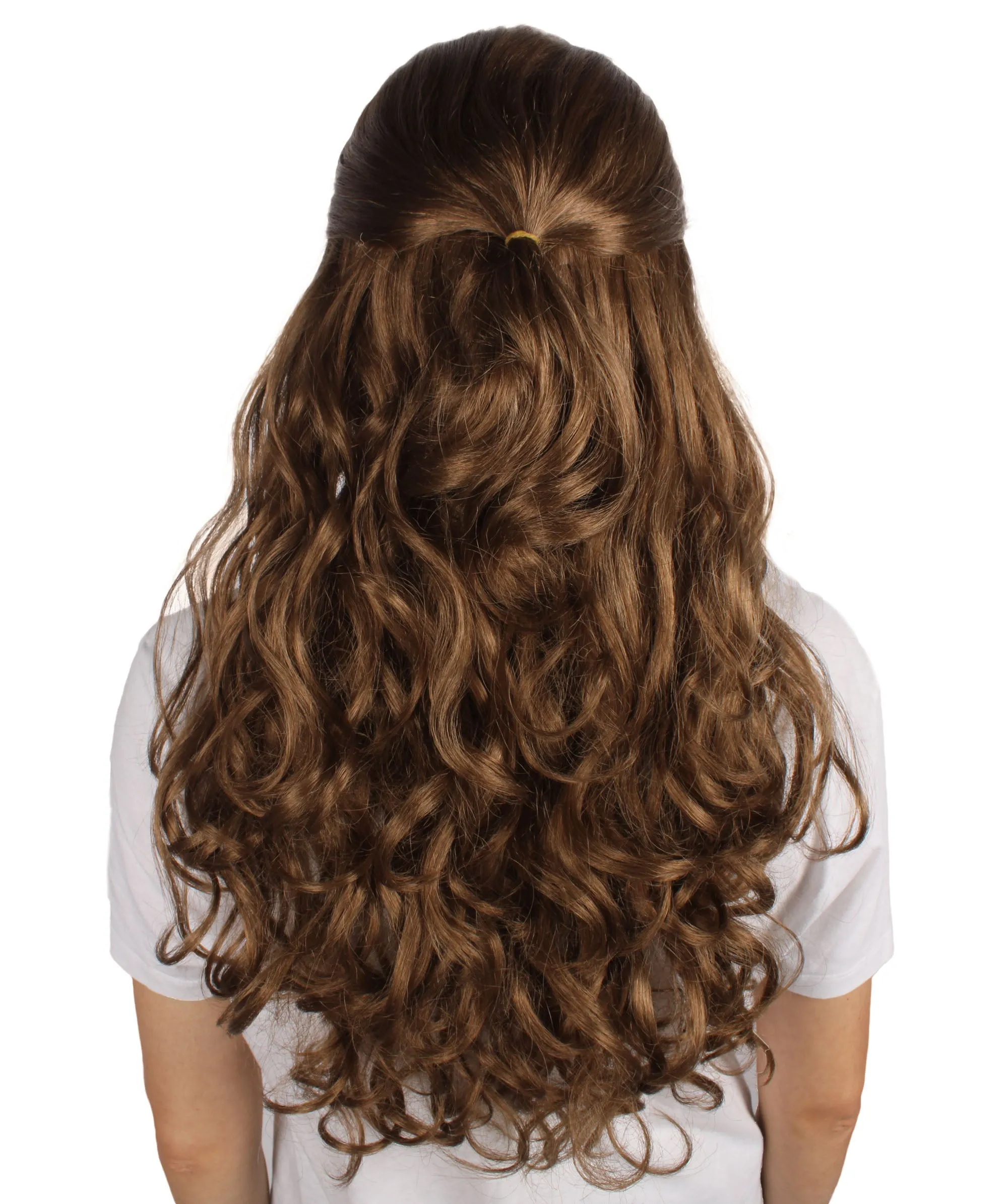 HPO Adult Women's Long Curly Colorful Cosplay Base Wig | Multiple Color Options