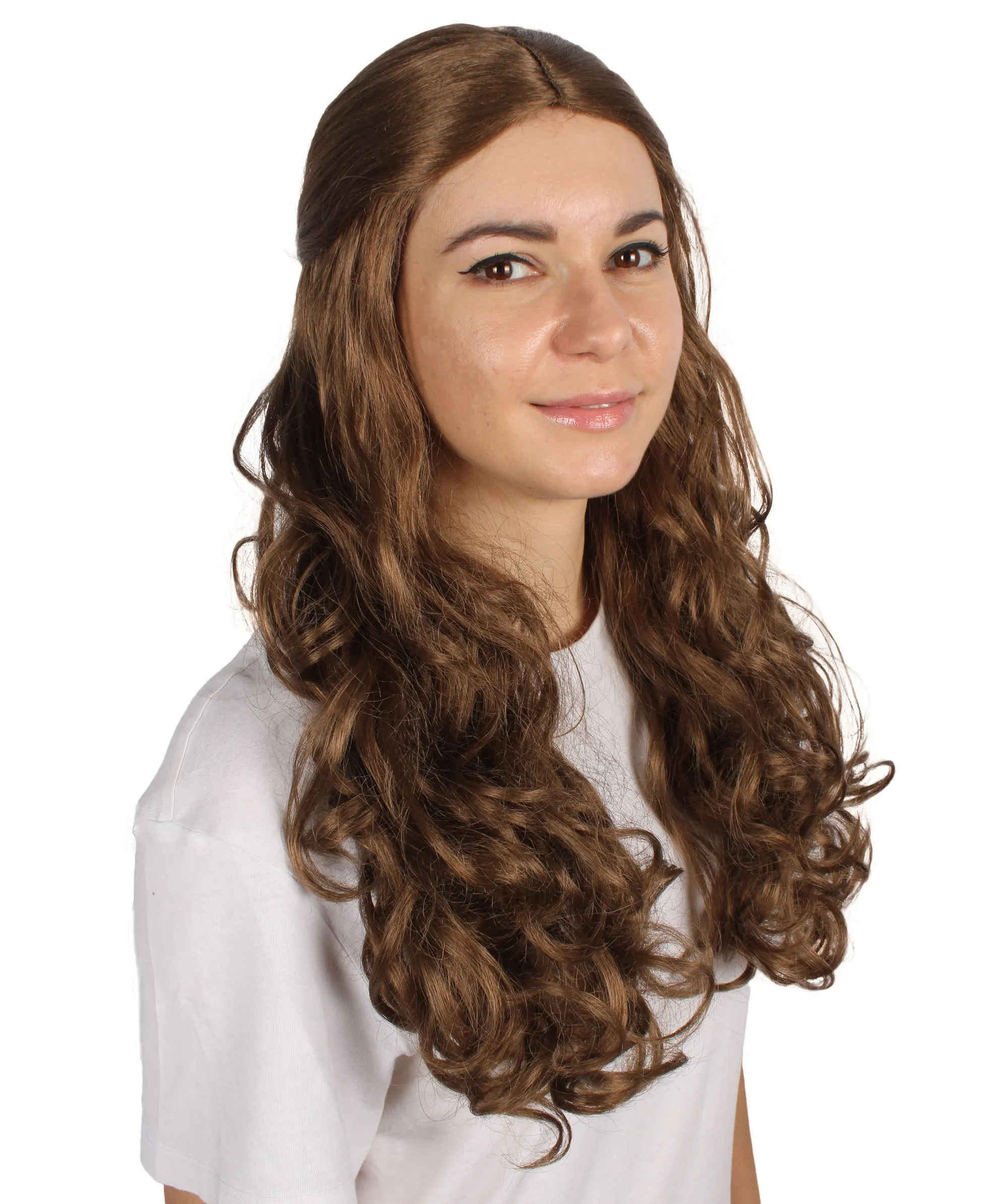 HPO Adult Women's Long Curly Colorful Cosplay Base Wig | Multiple Color Options