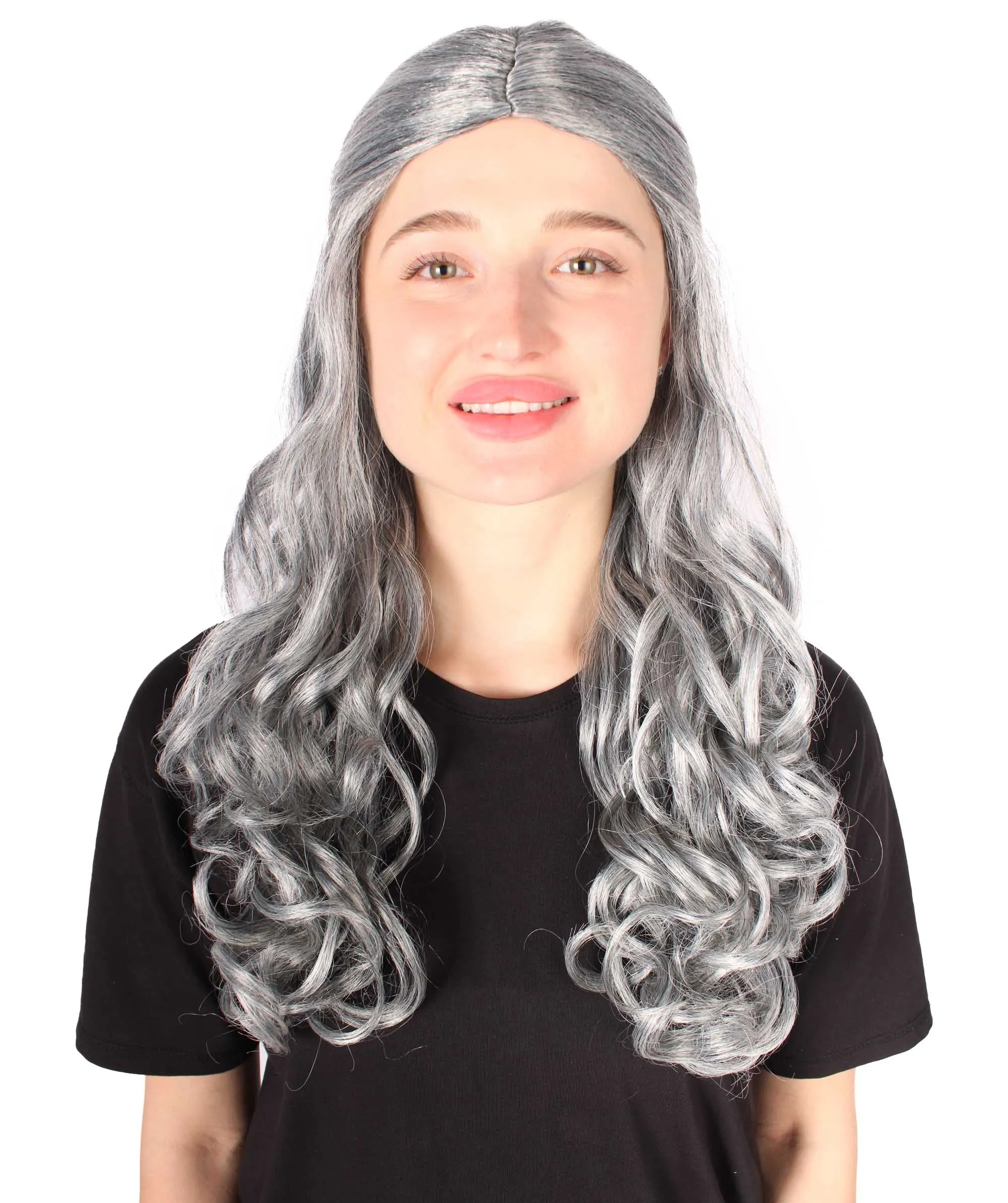 HPO Adult Women's Long Curly Colorful Cosplay Base Wig | Multiple Color Options