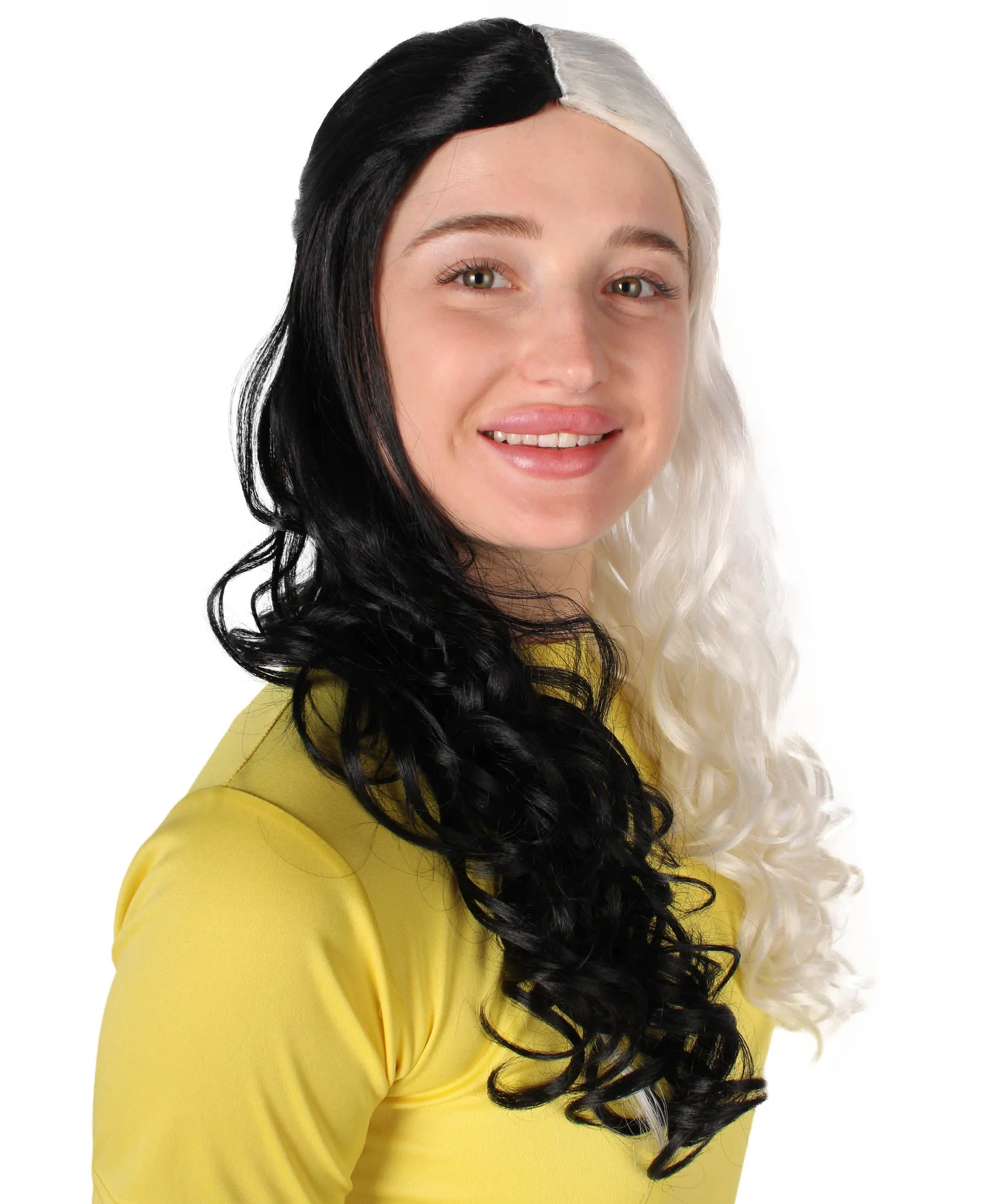 HPO Adult Women's Long Curly Colorful Cosplay Base Wig | Multiple Color Options