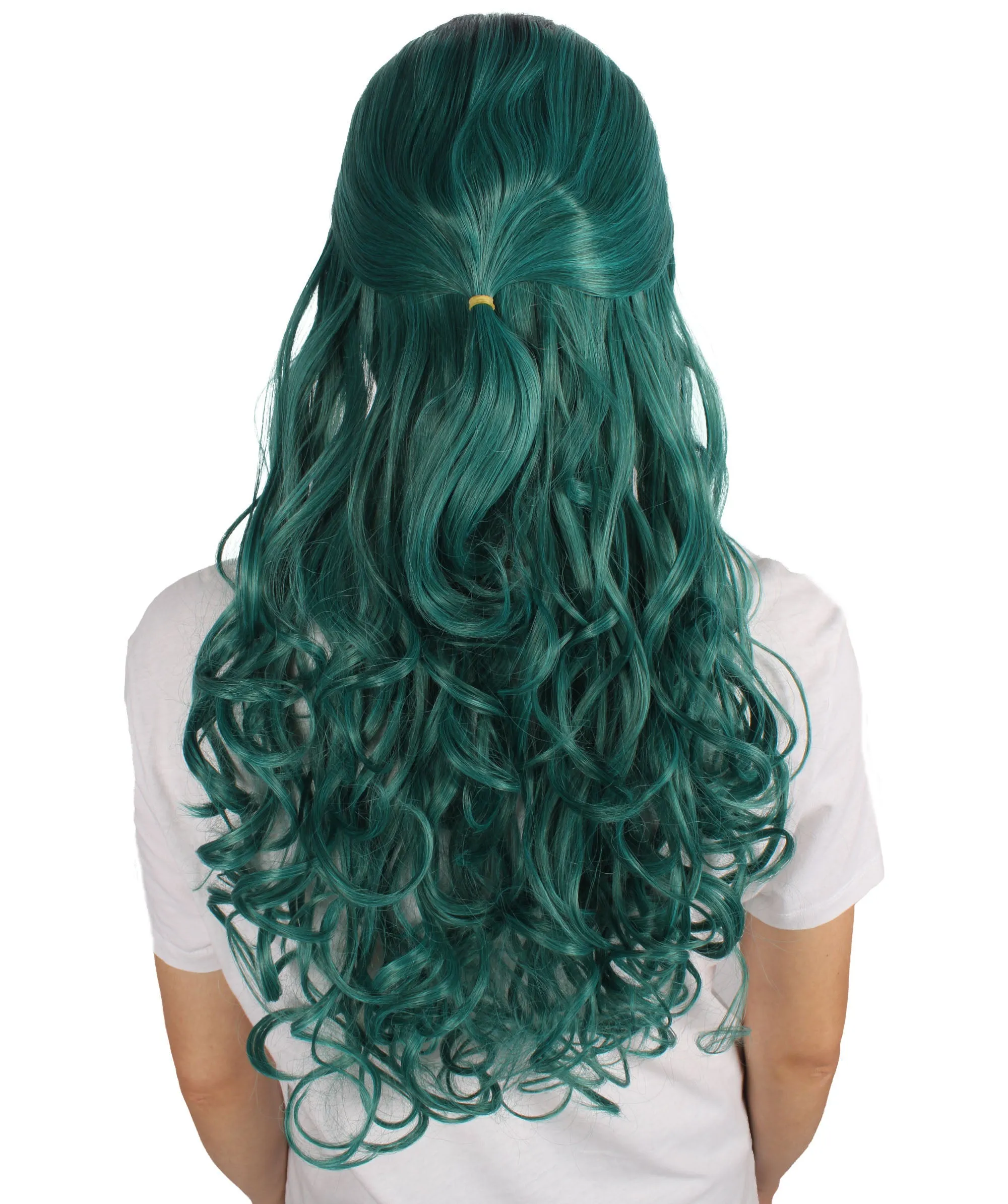 HPO Adult Women's Long Curly Colorful Cosplay Base Wig | Multiple Color Options