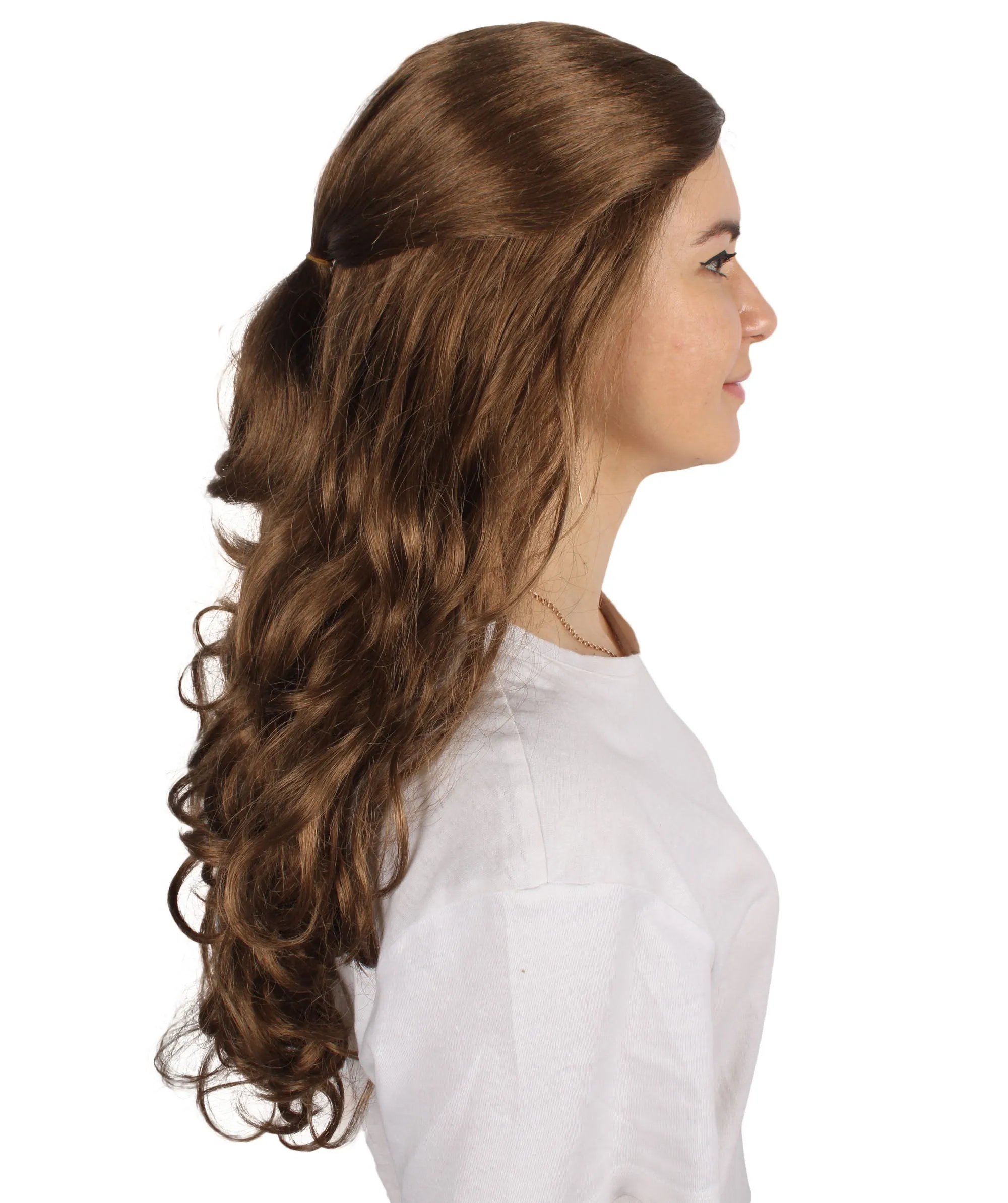 HPO Adult Women's Long Curly Colorful Cosplay Base Wig | Multiple Color Options