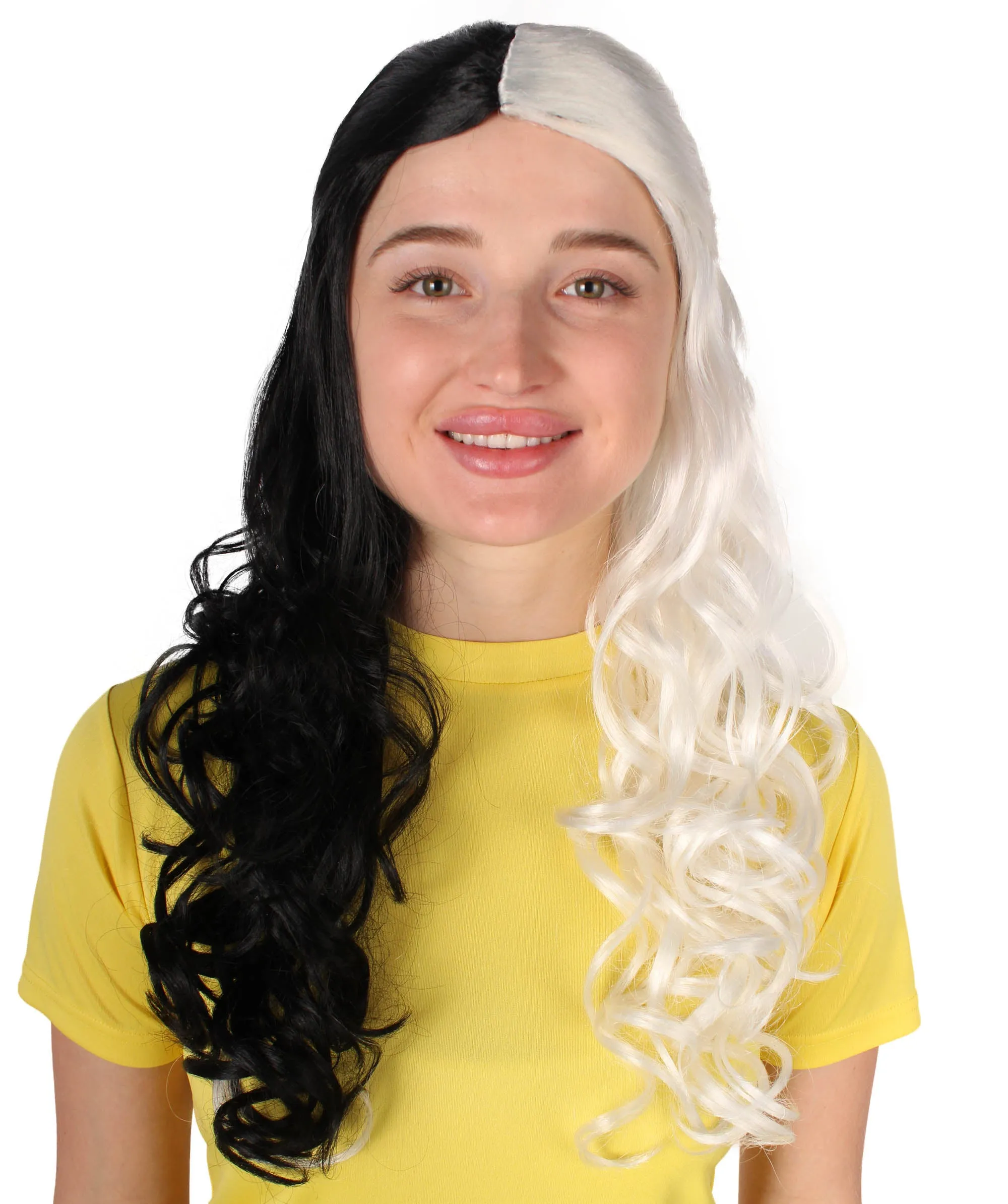 HPO Adult Women's Long Curly Colorful Cosplay Base Wig | Multiple Color Options