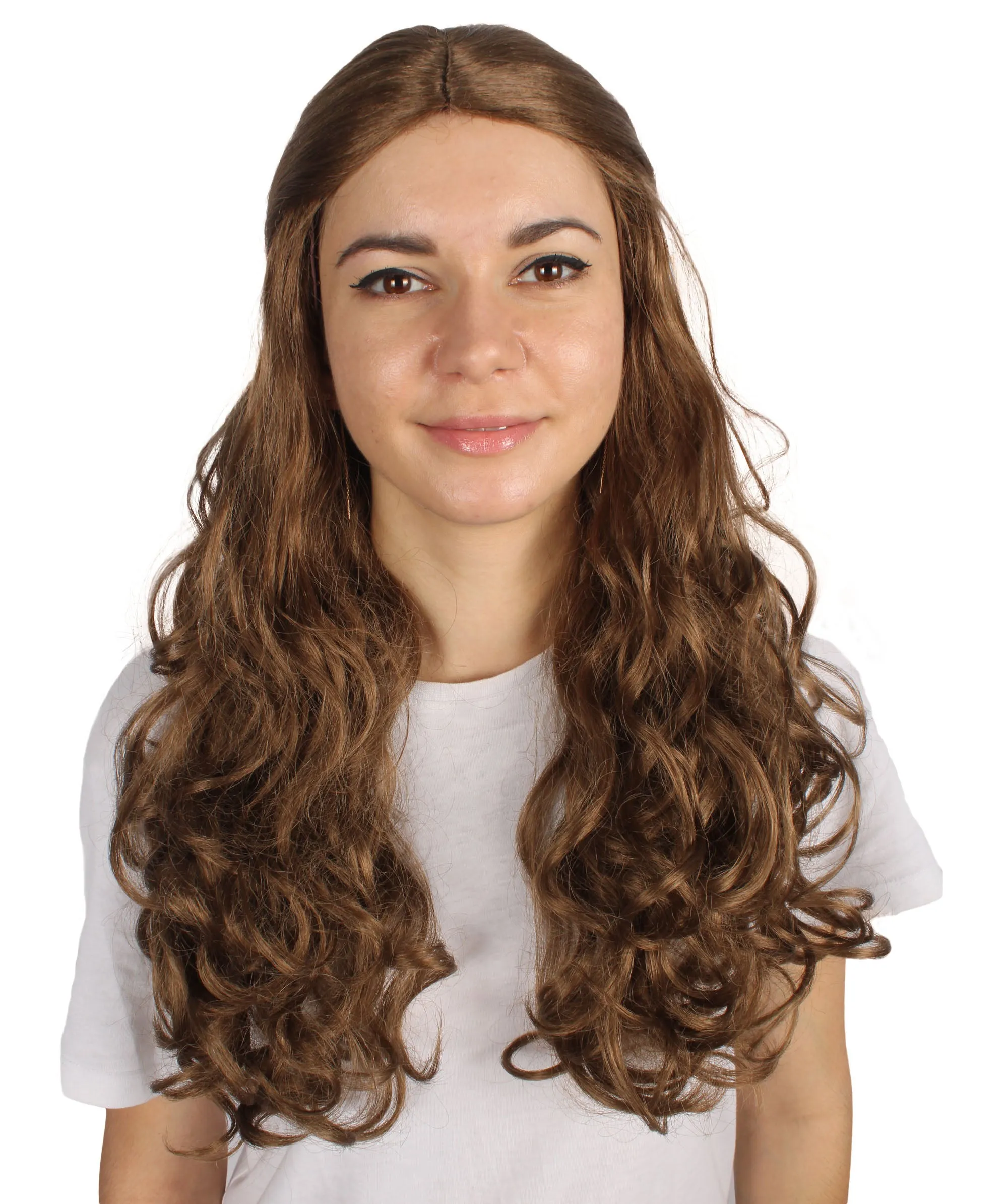 HPO Adult Women's Long Curly Colorful Cosplay Base Wig | Multiple Color Options