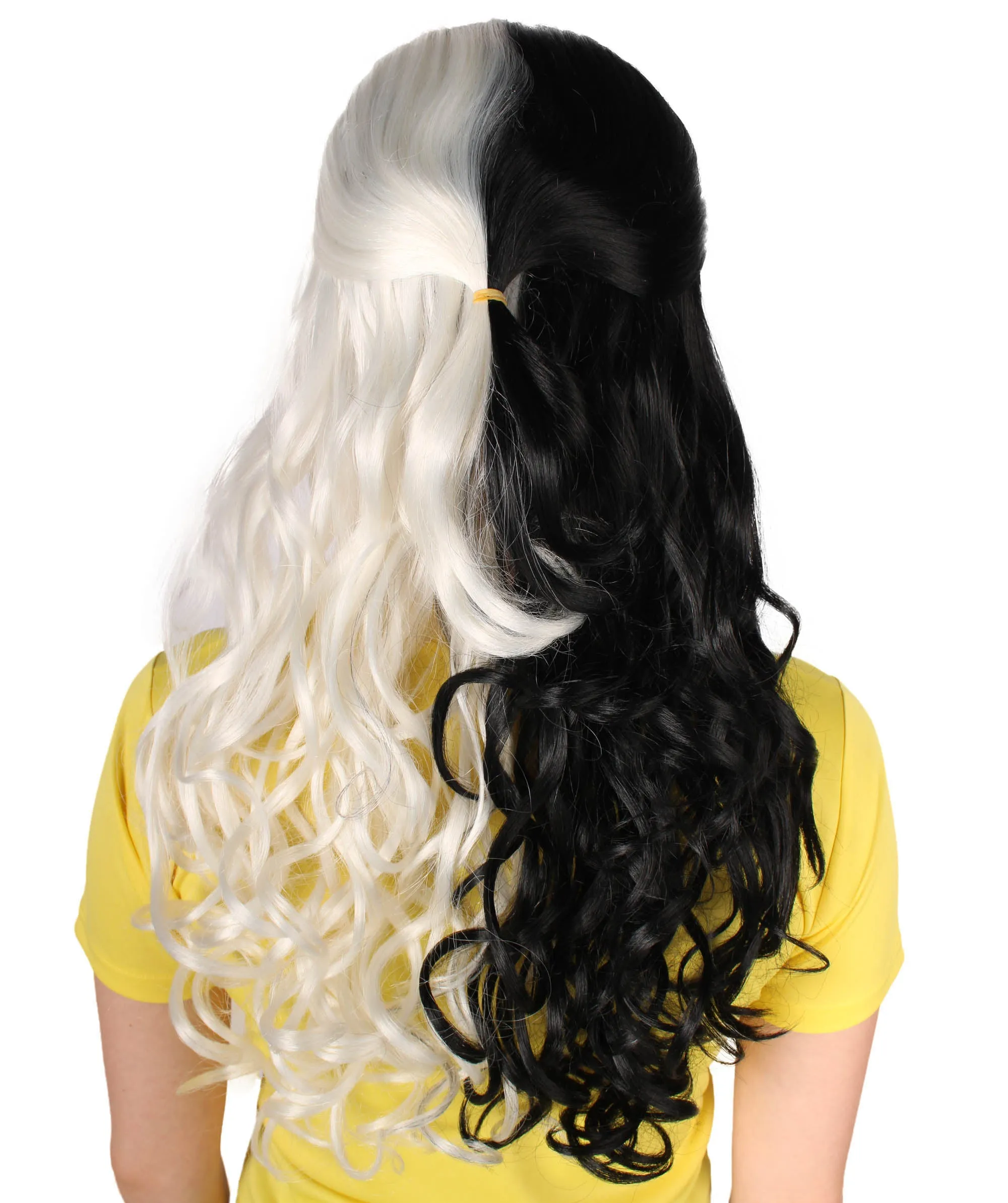 HPO Adult Women's Long Curly Colorful Cosplay Base Wig | Multiple Color Options