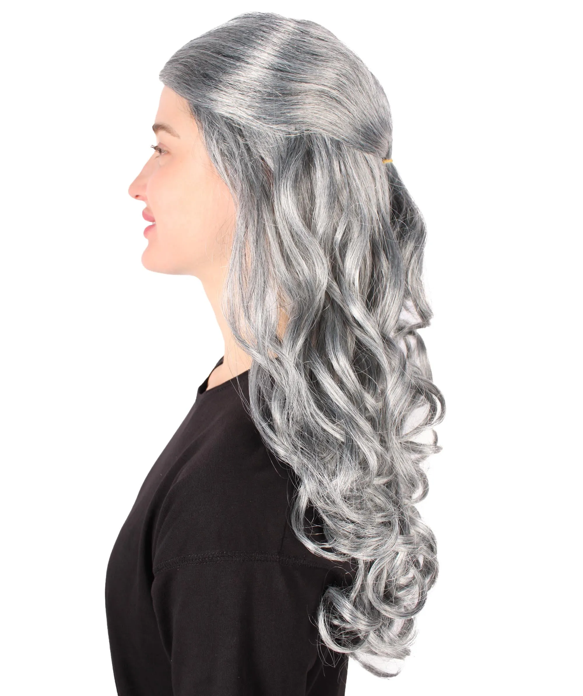 HPO Adult Women's Long Curly Colorful Cosplay Base Wig | Multiple Color Options
