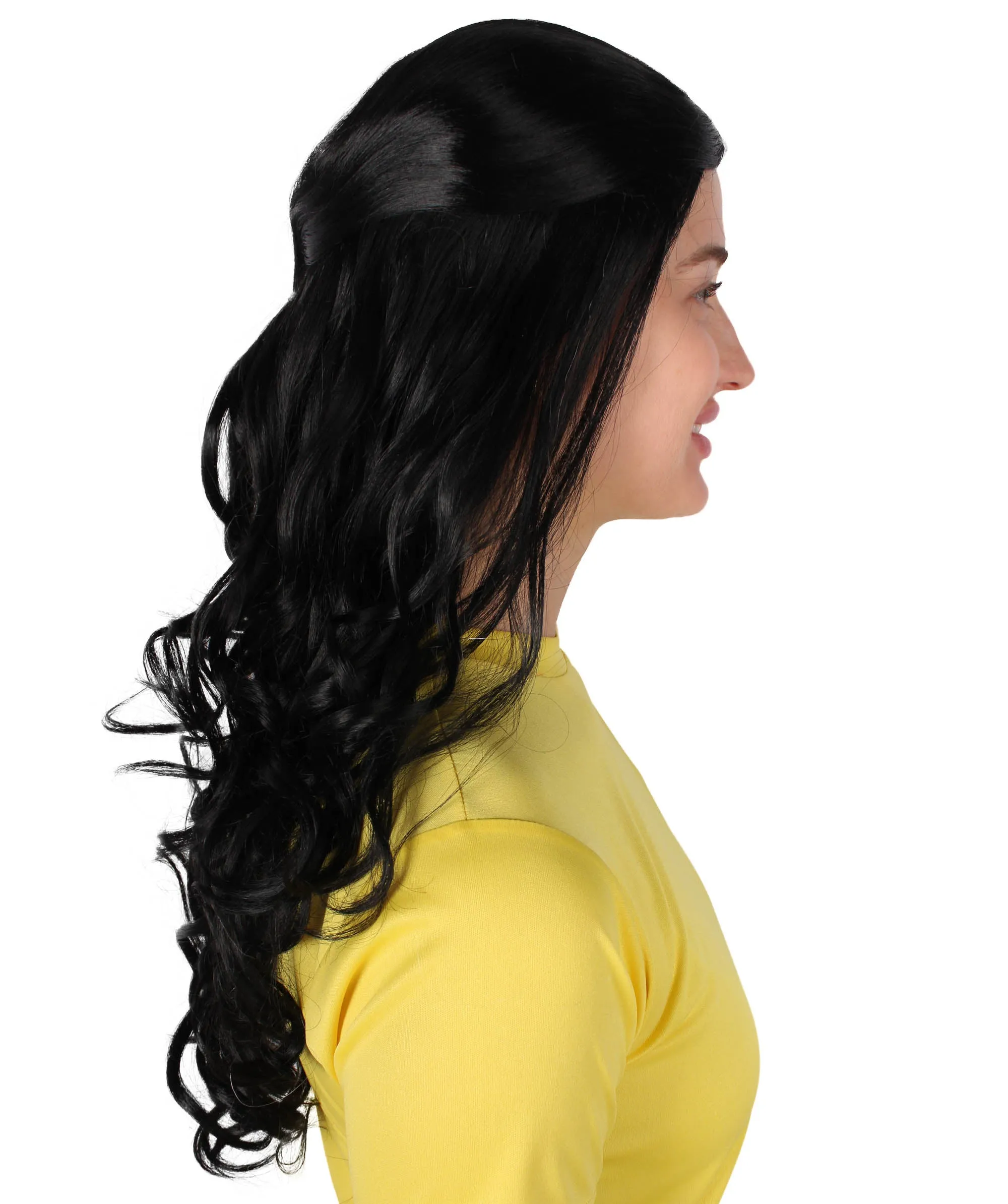 HPO Adult Women's Long Curly Colorful Cosplay Base Wig | Multiple Color Options