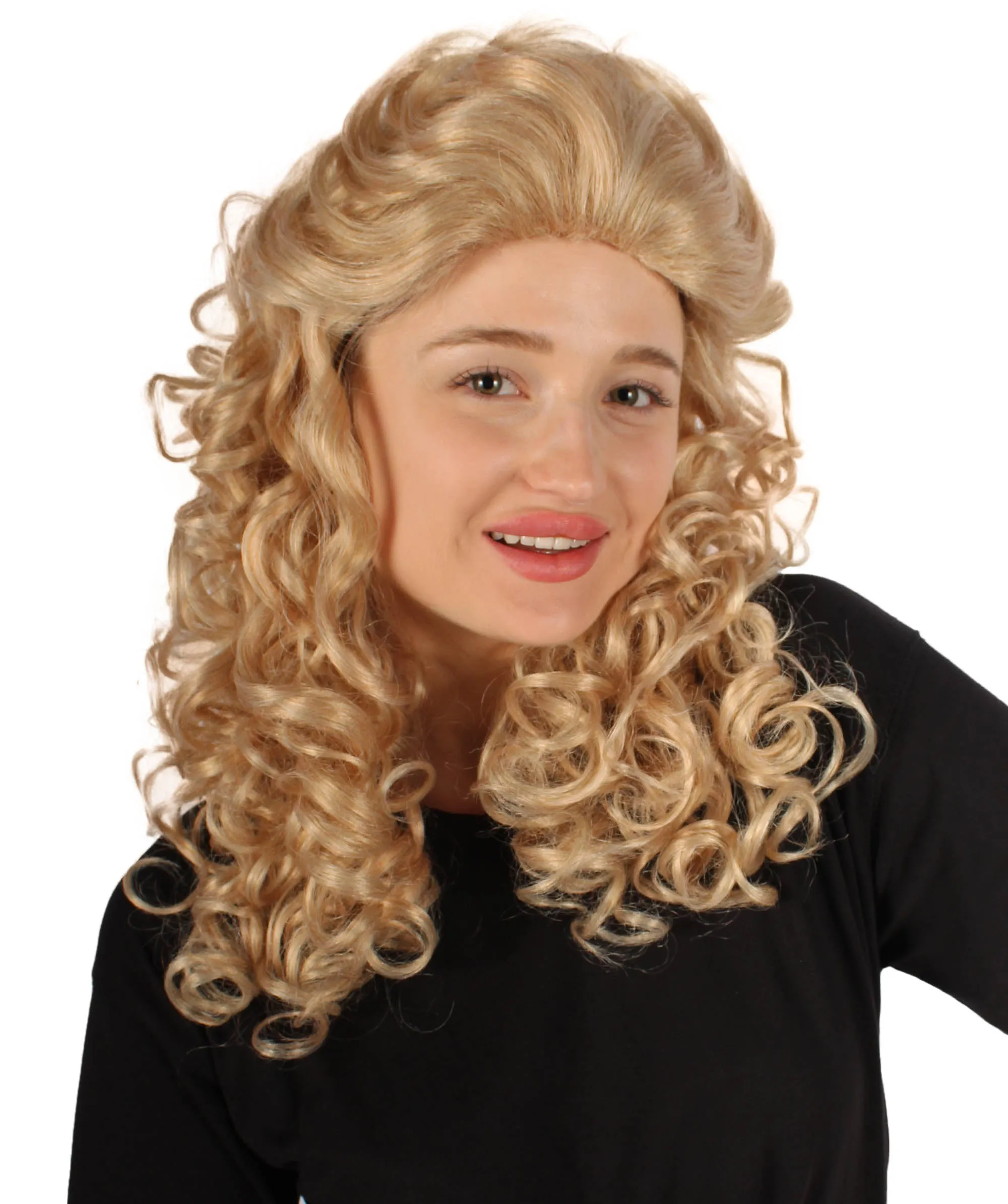 HPO Adult Women's Long Curly Country Singer Wig | Multiple Color Options