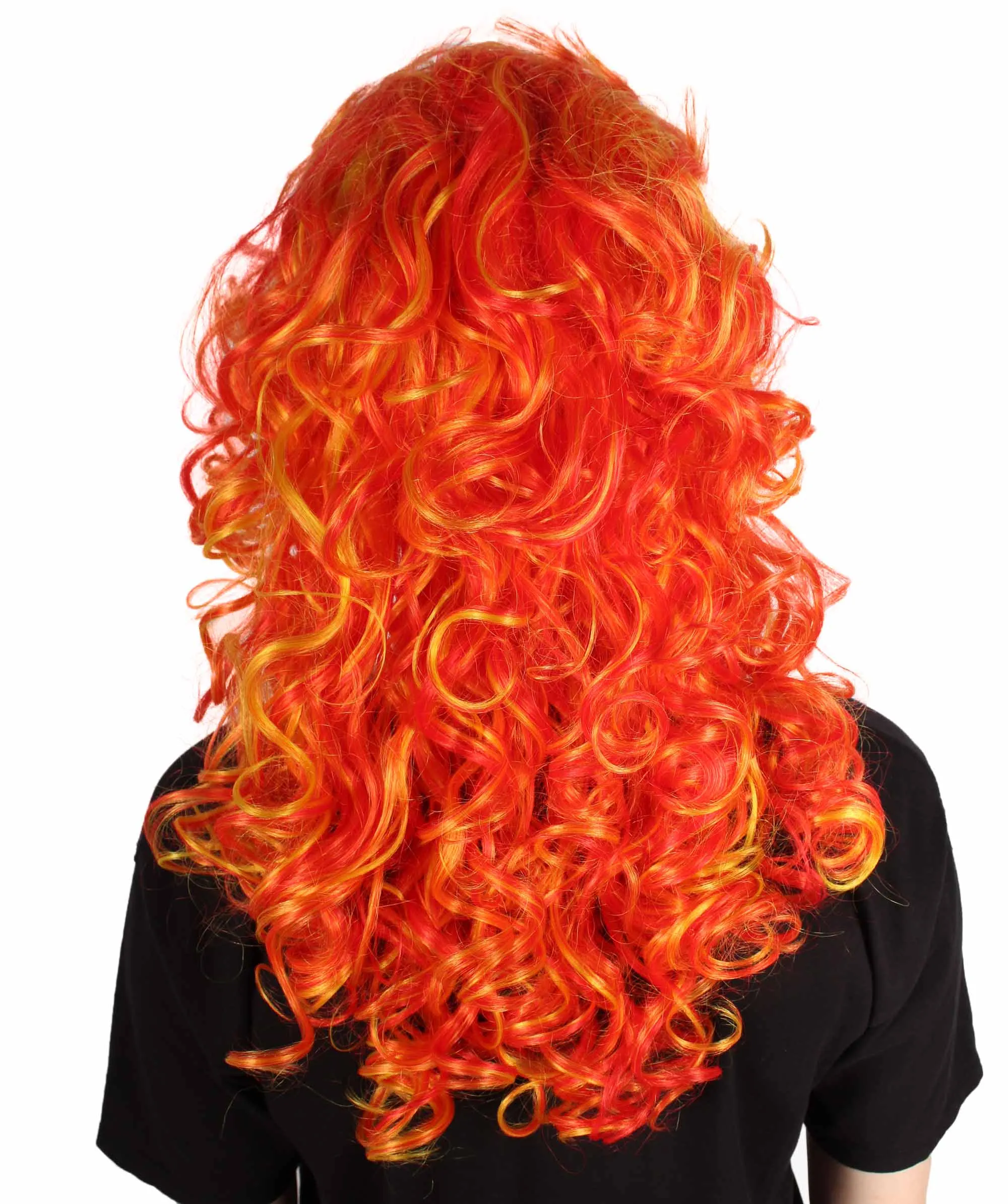 HPO Adult Women's Long Curly Country Singer Wig | Multiple Color Options